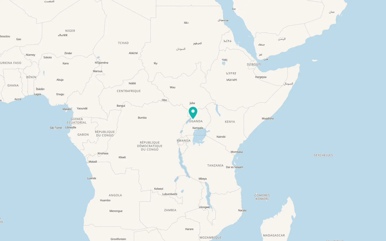 Map of Masindi