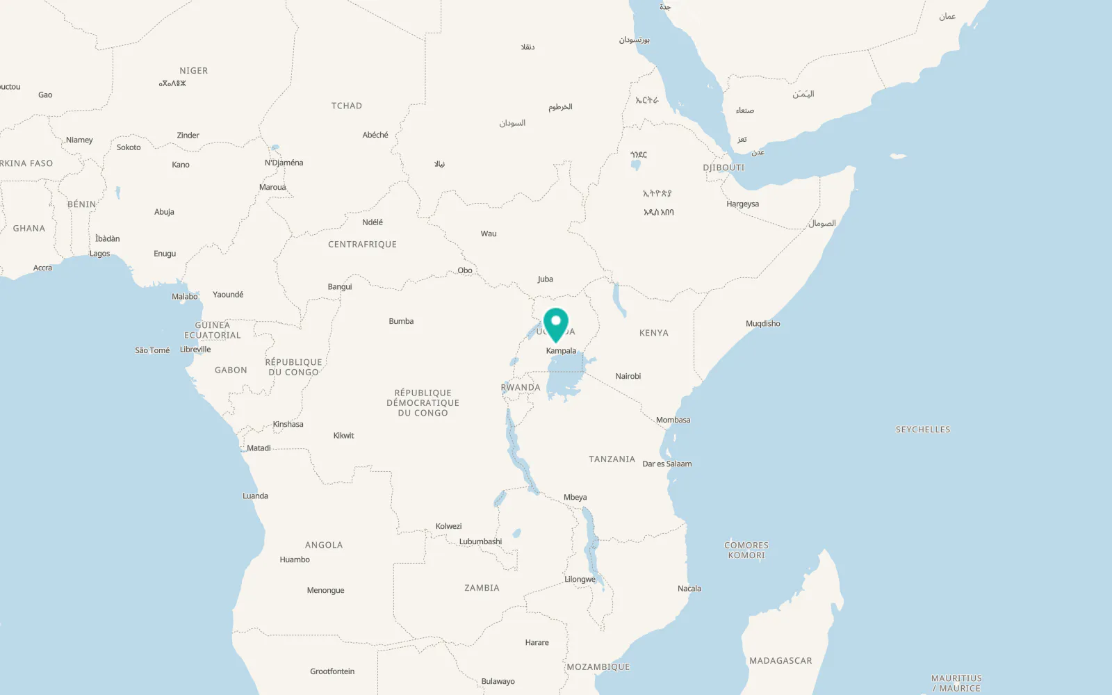 Map of Namayumba