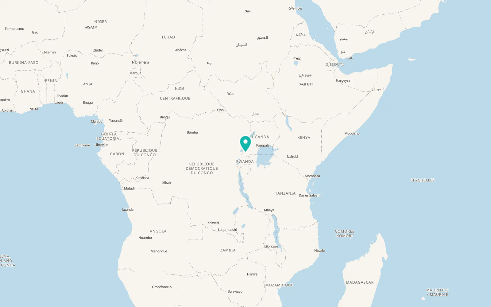 Map of Nyamunuka
