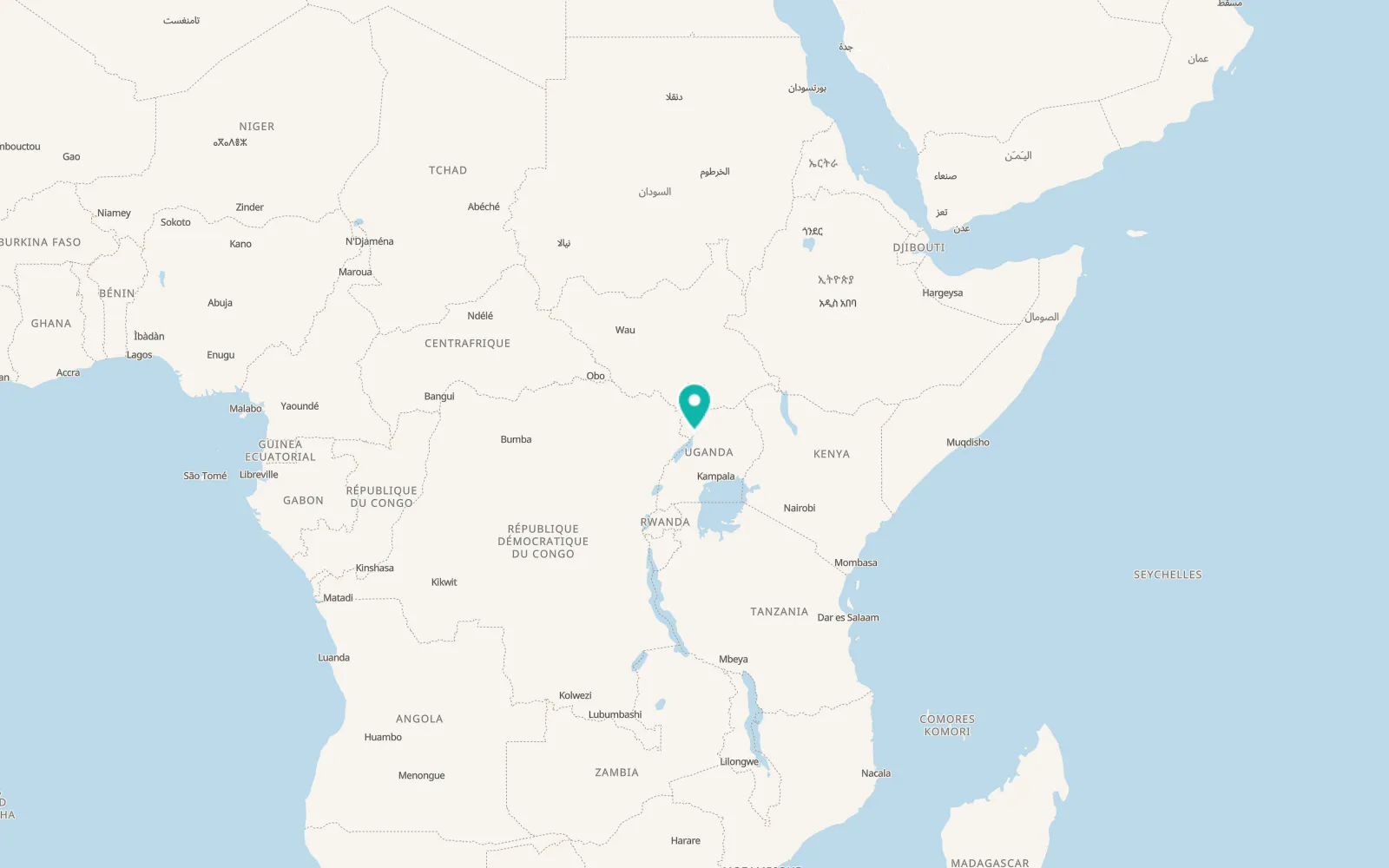 Map of Pakwach