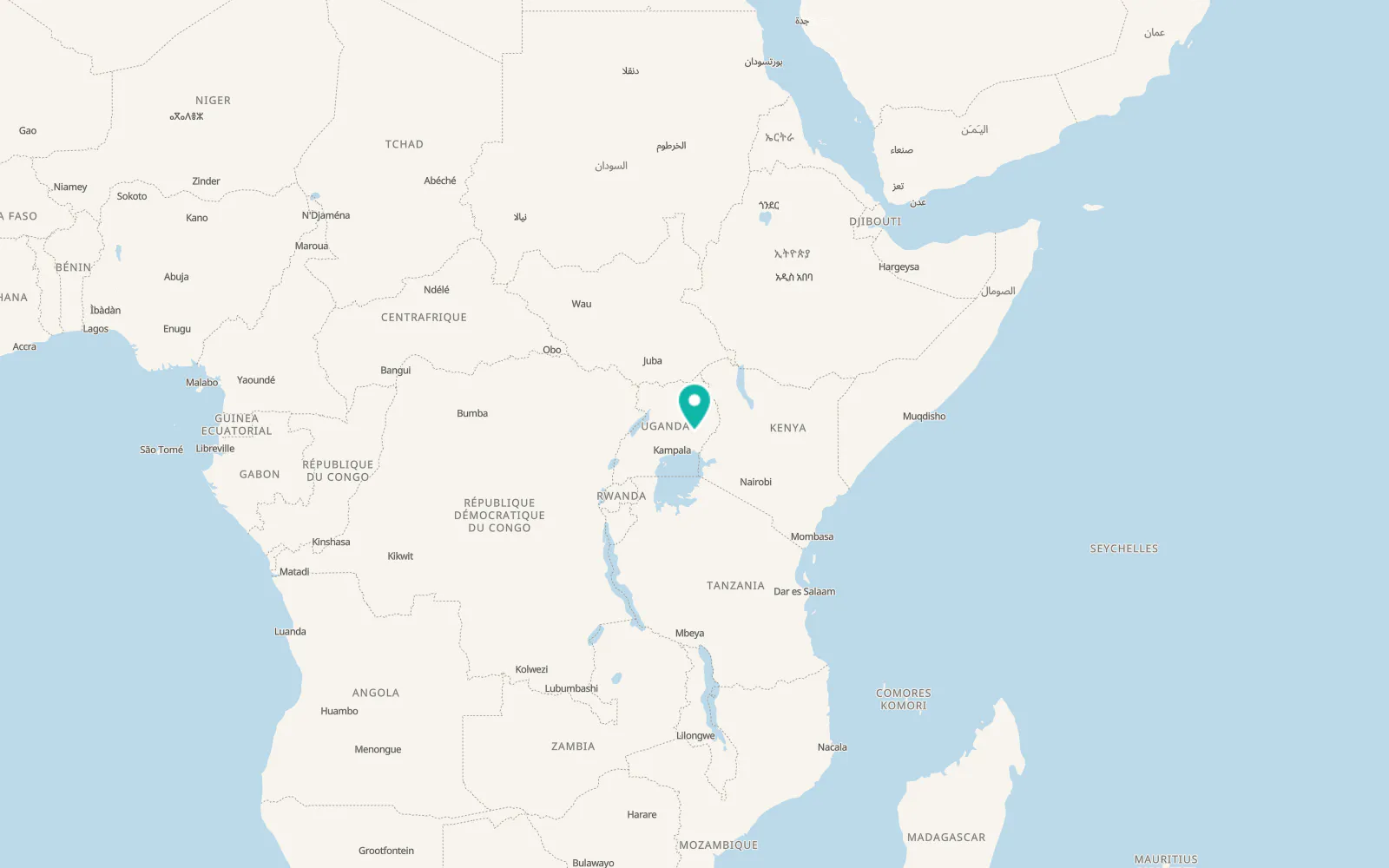 Map of Pallisa
