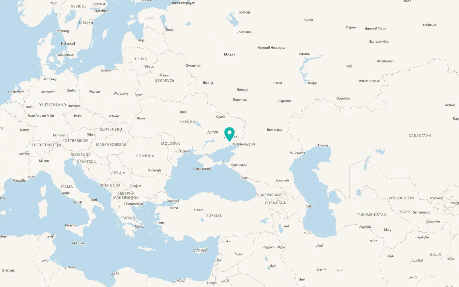 Map of Afiny
