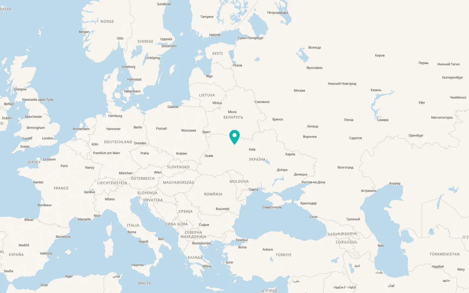 Map of Andriievychi