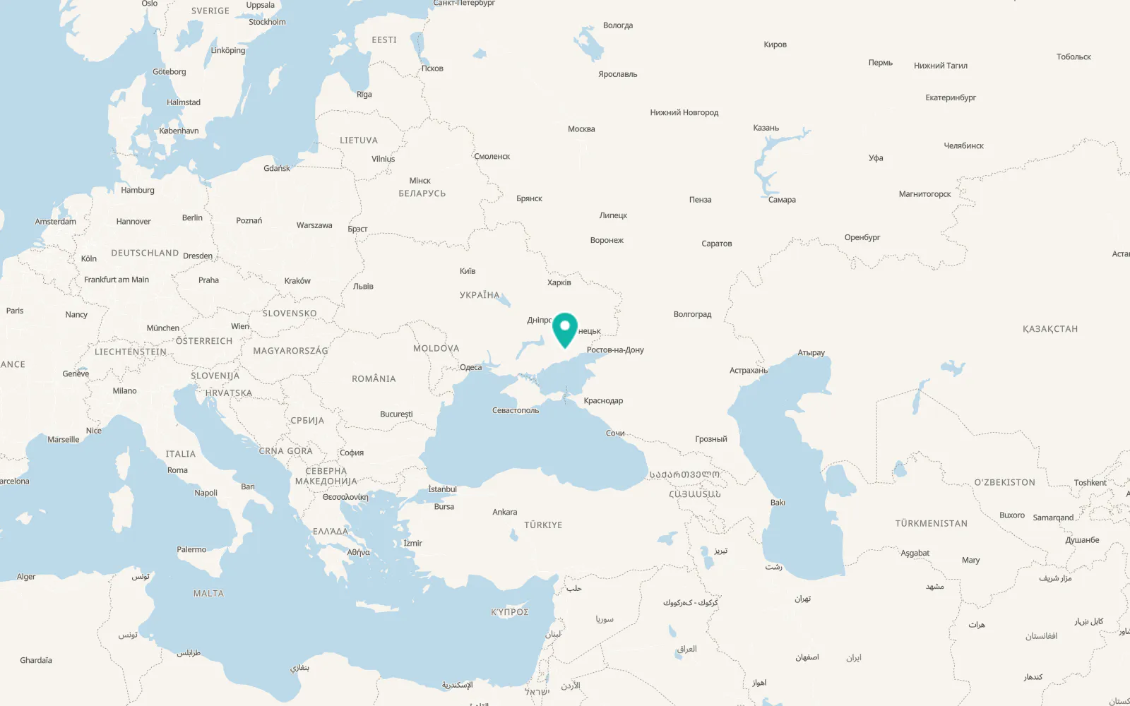 Map of Andriyivka
