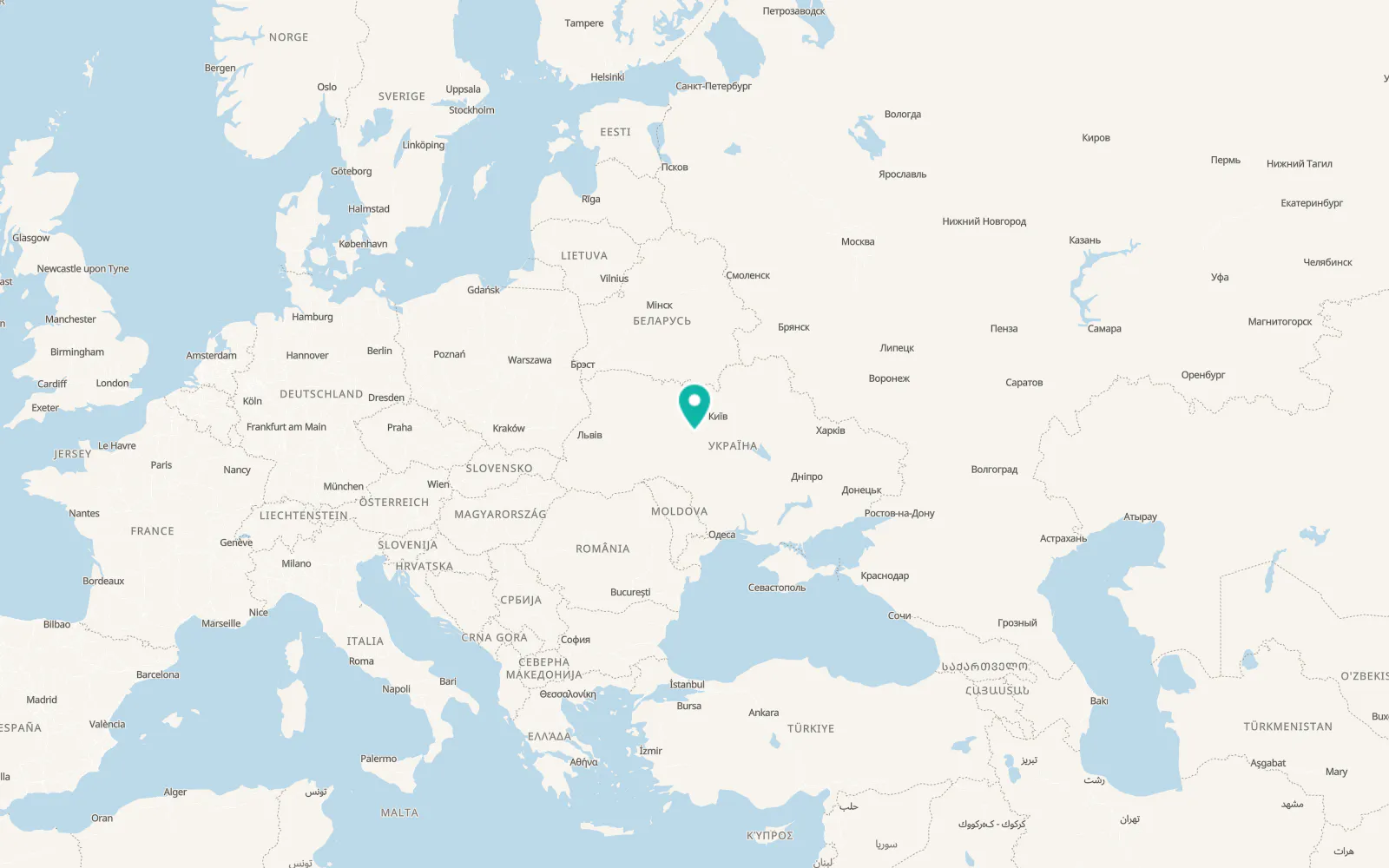 Map of Andrushky