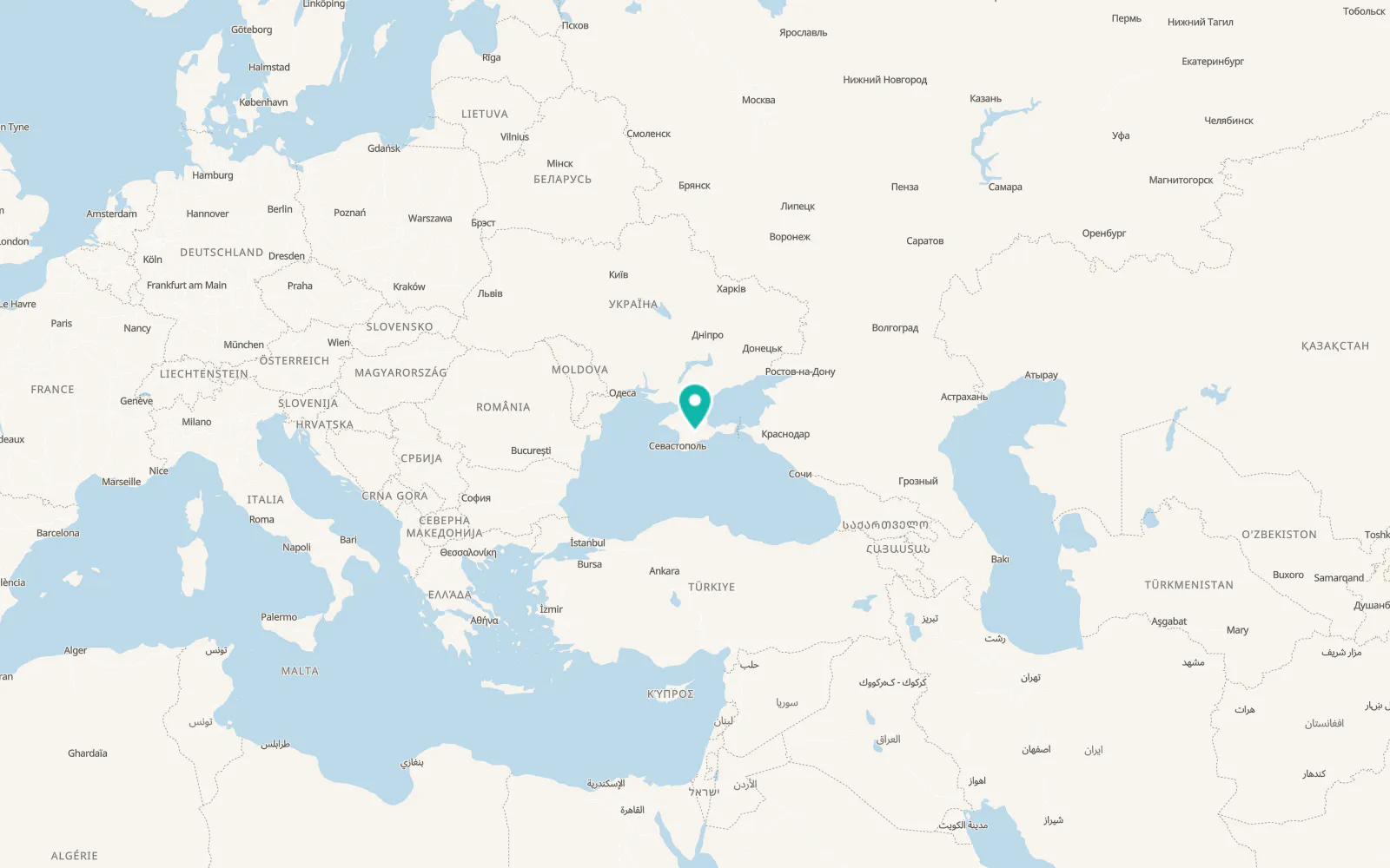 Map of Aromatnoye