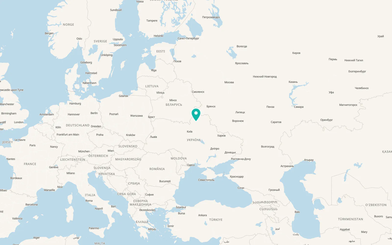 Map of Avdiyivka