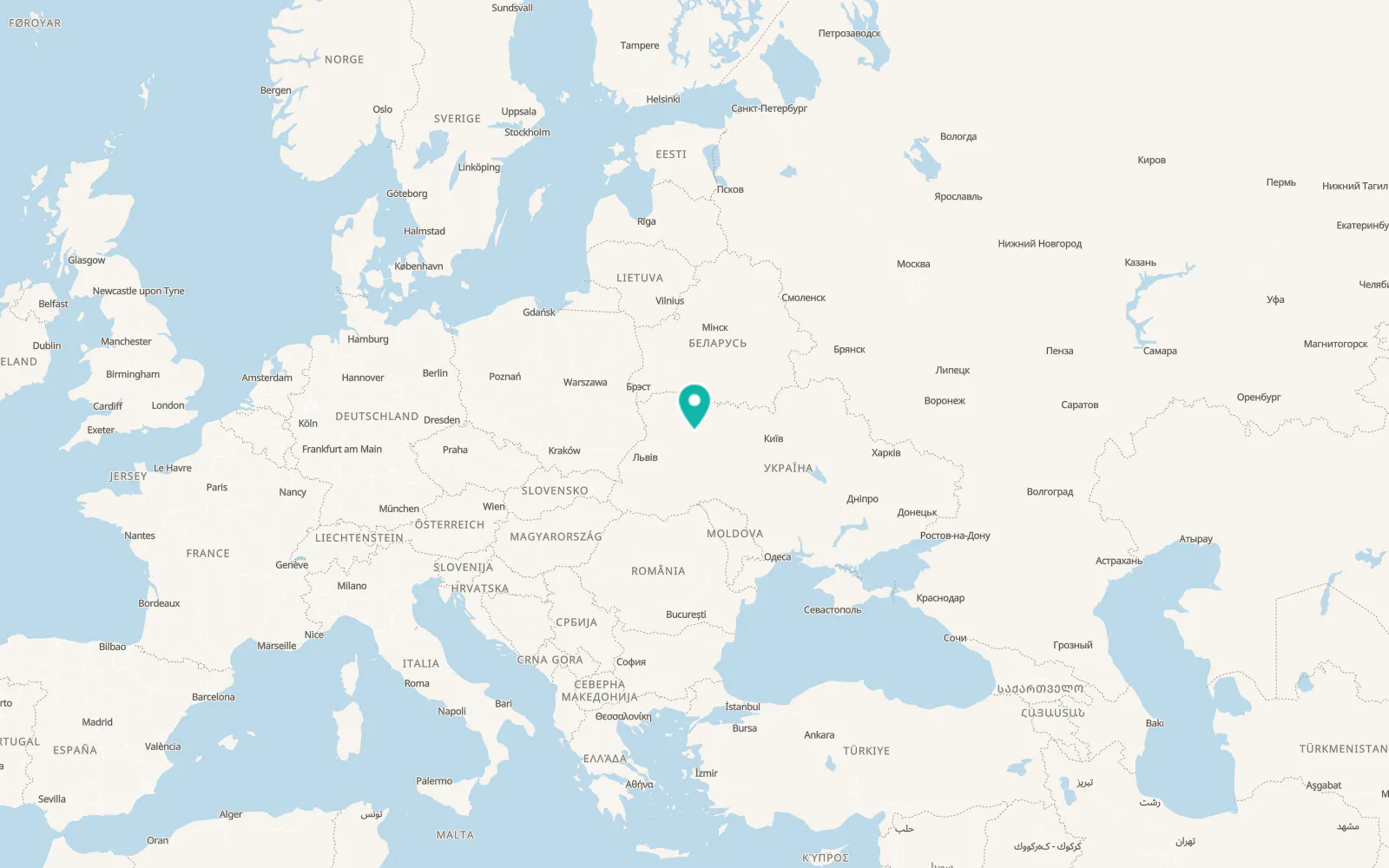 Map of Babyn