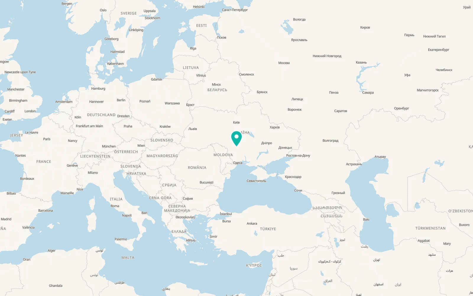 Map of Bahachivka