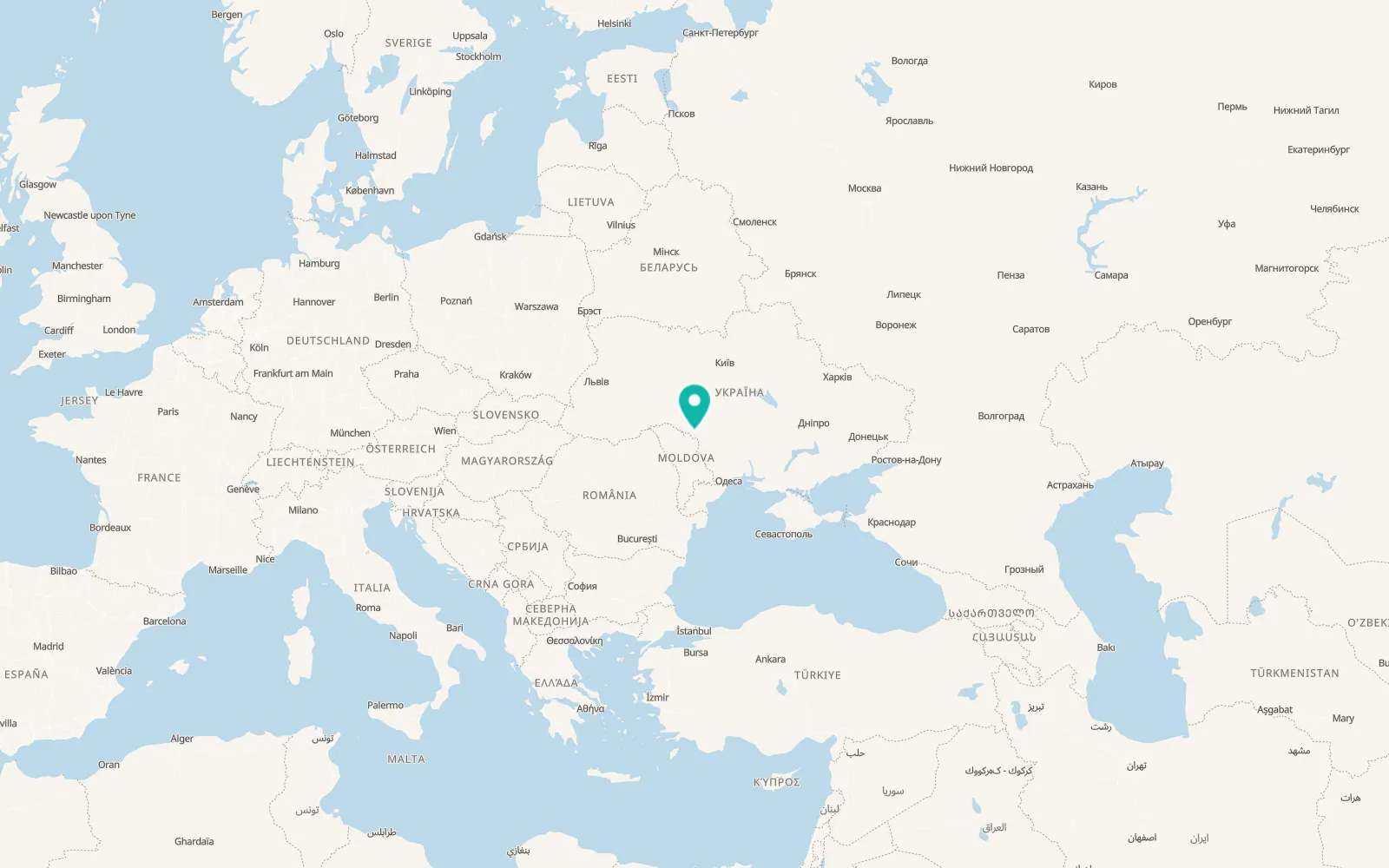 Map of Bashtankiv