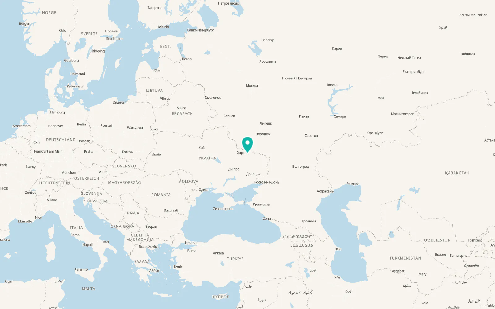 Map of Bazaliivka