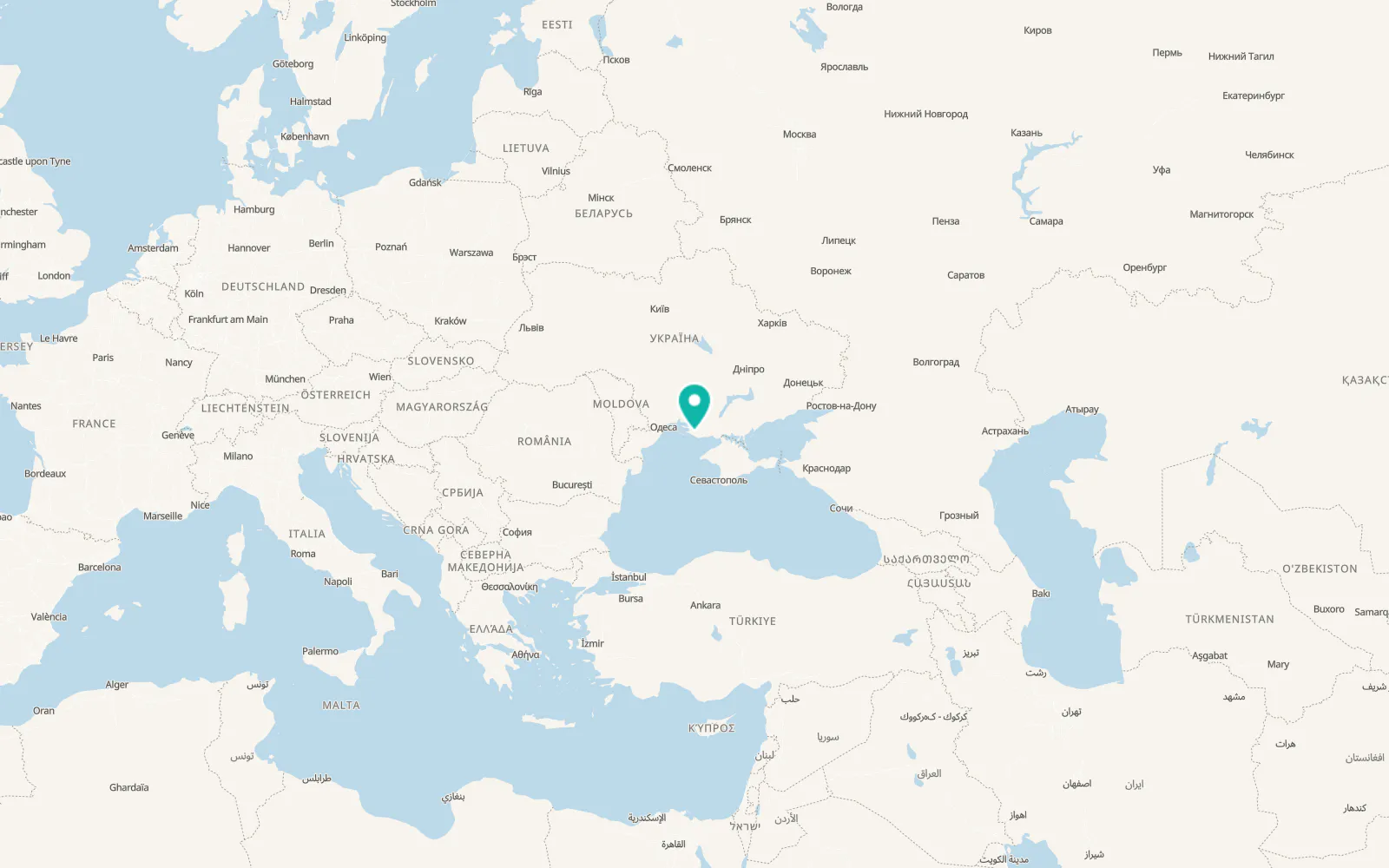 Map of Bekhtery