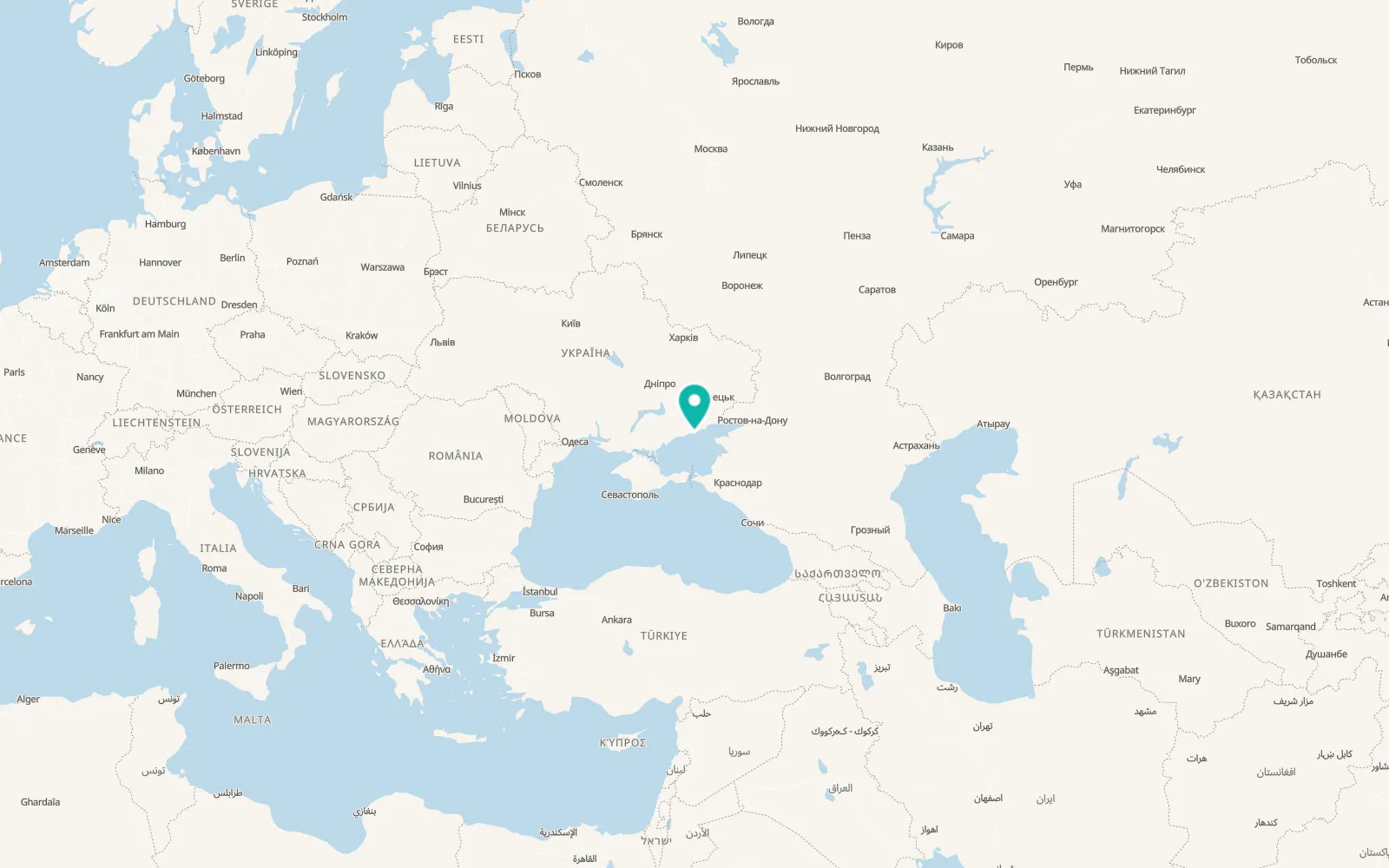 Map of Berdyansk
