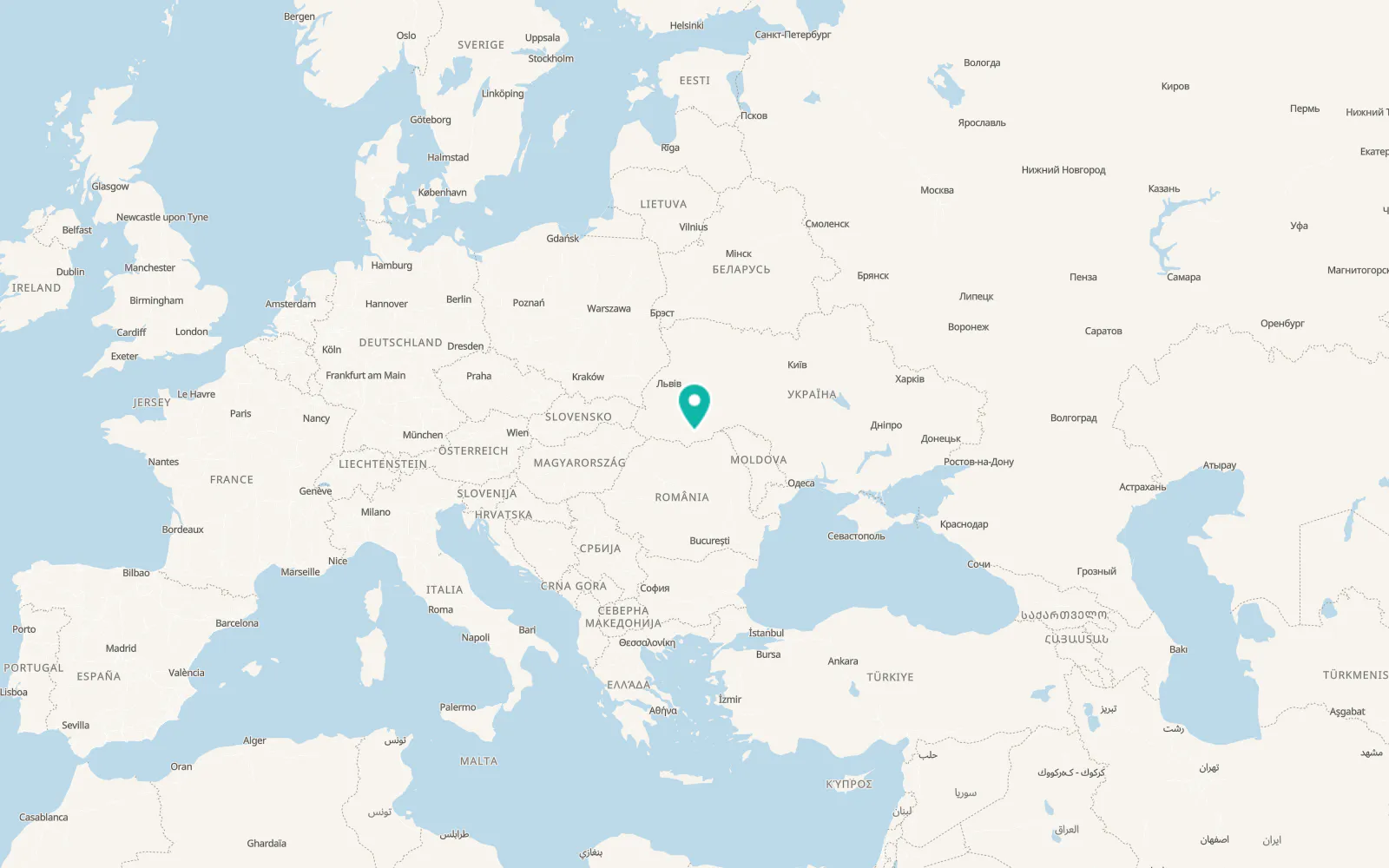 Map of Berehomet