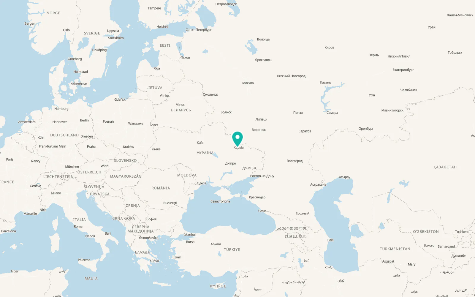 Map of Berezivka