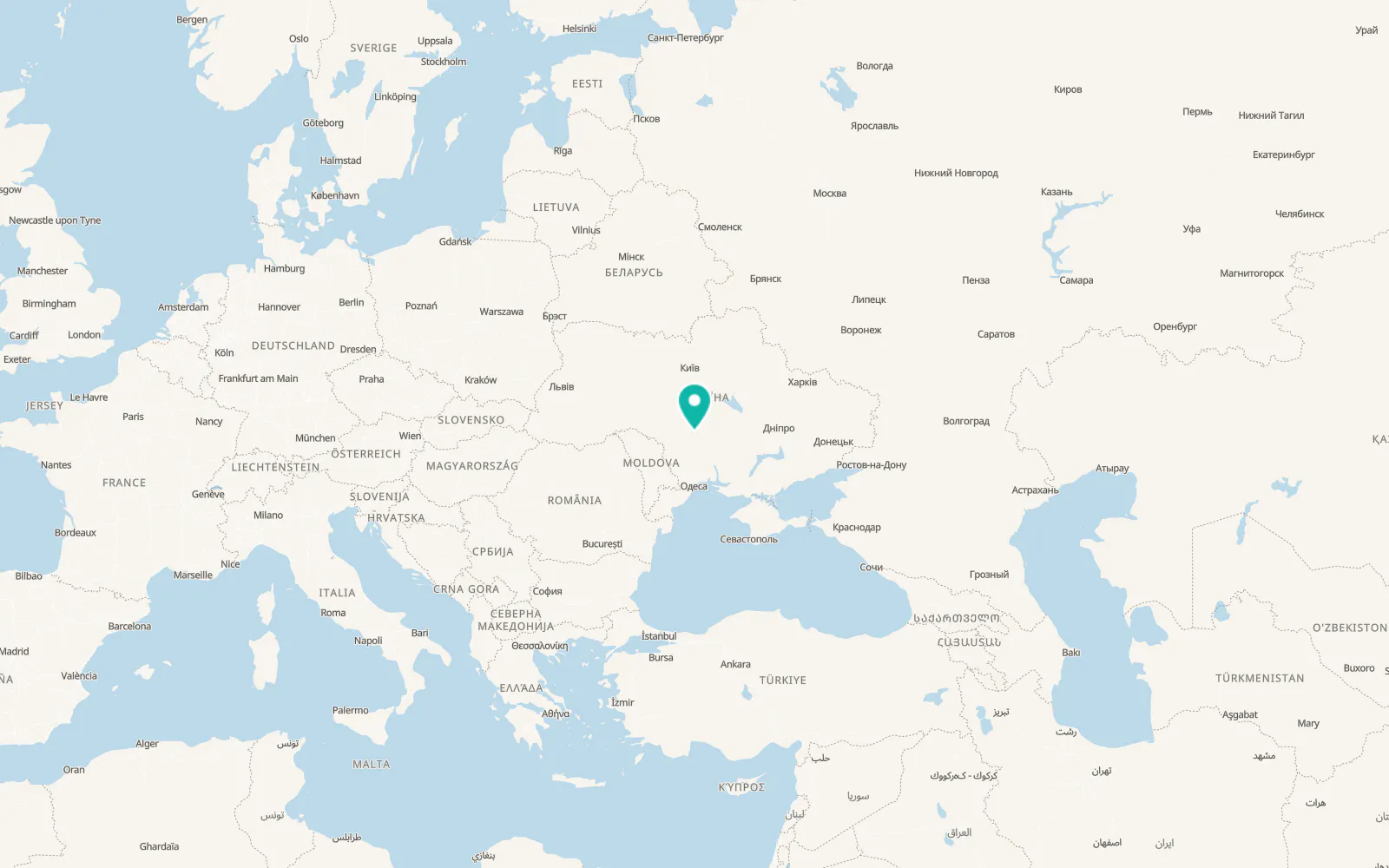 Map of Berezova Balka