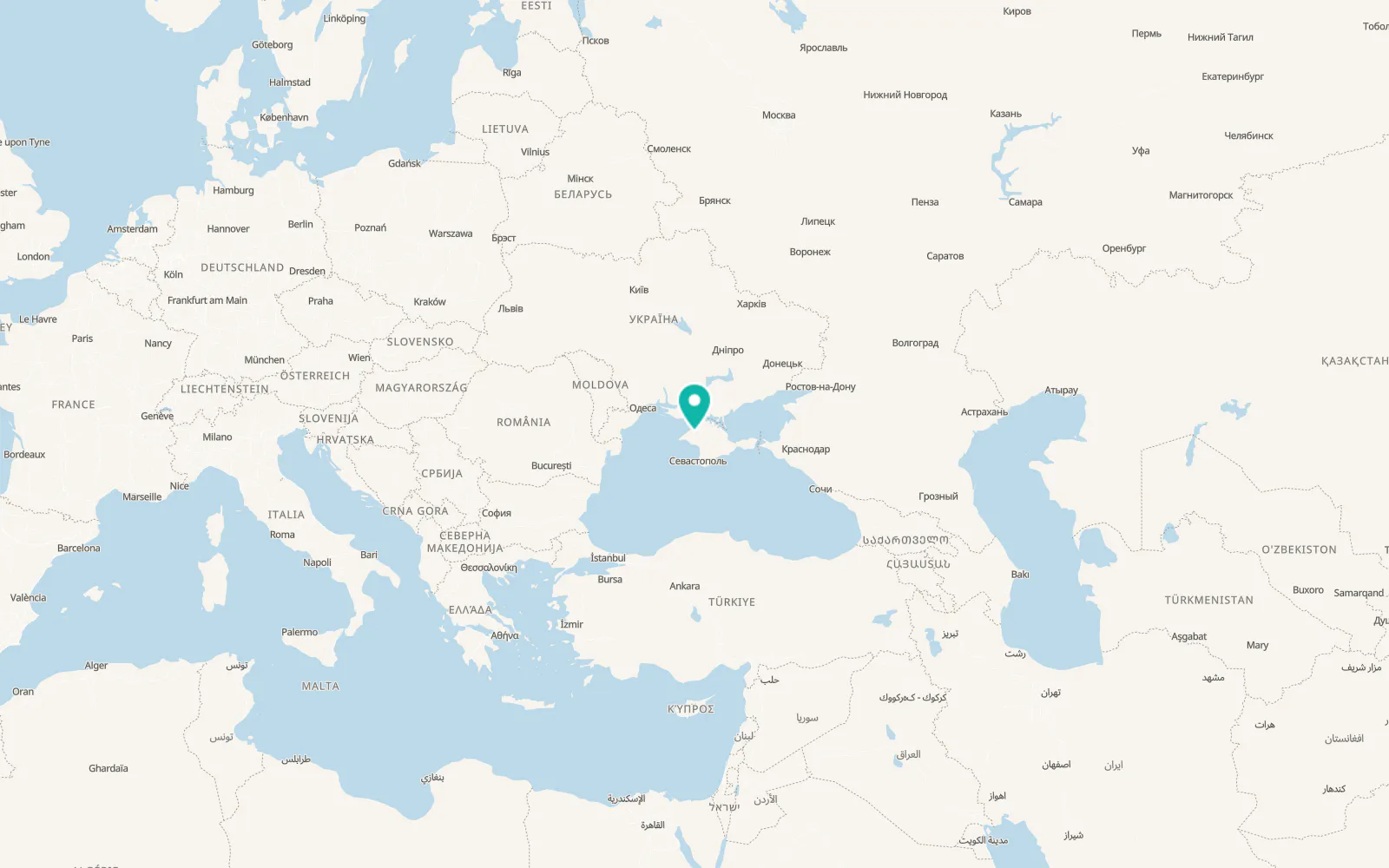 Map of Berezovka