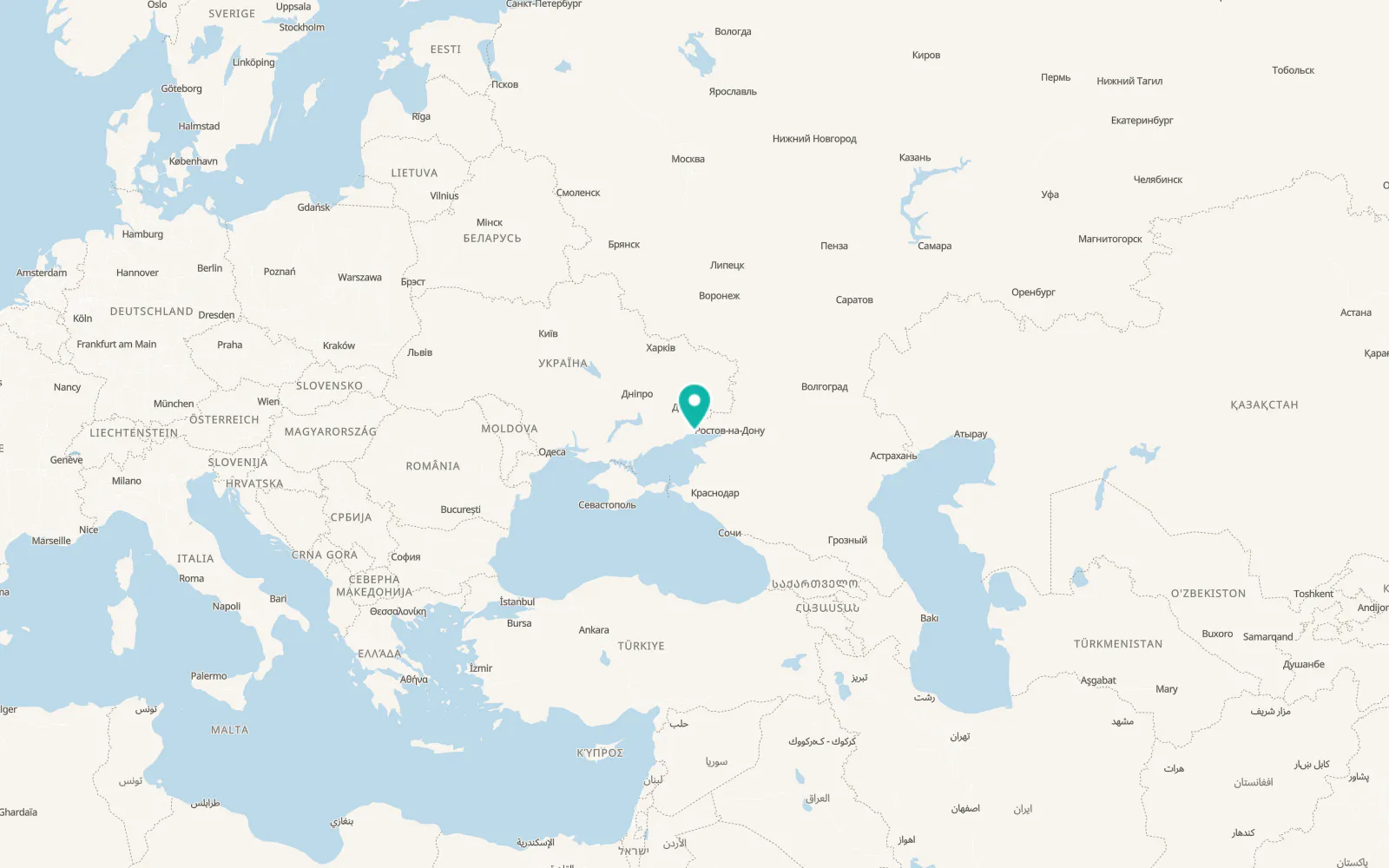 Map of Bezimenne