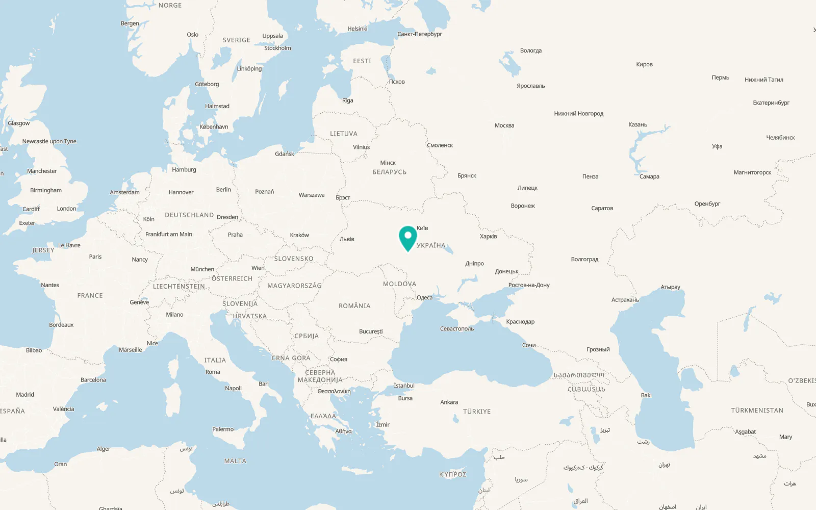 Map of Bilky