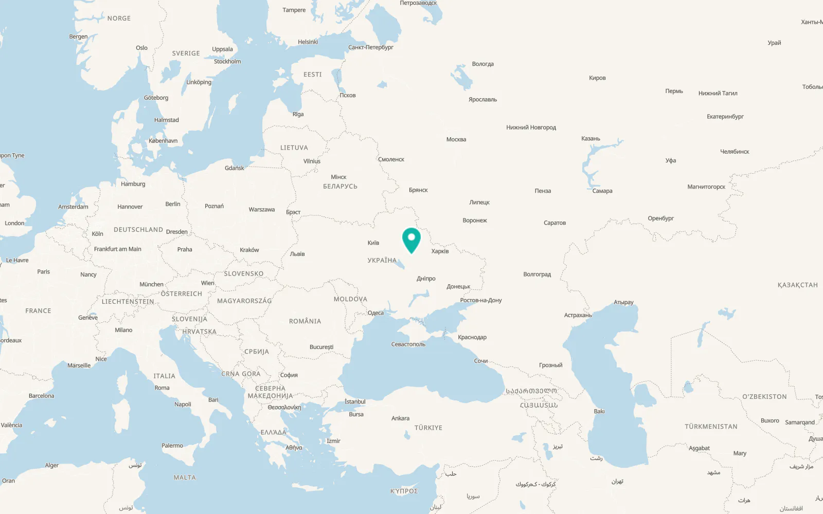 Map of Bilotserkivka