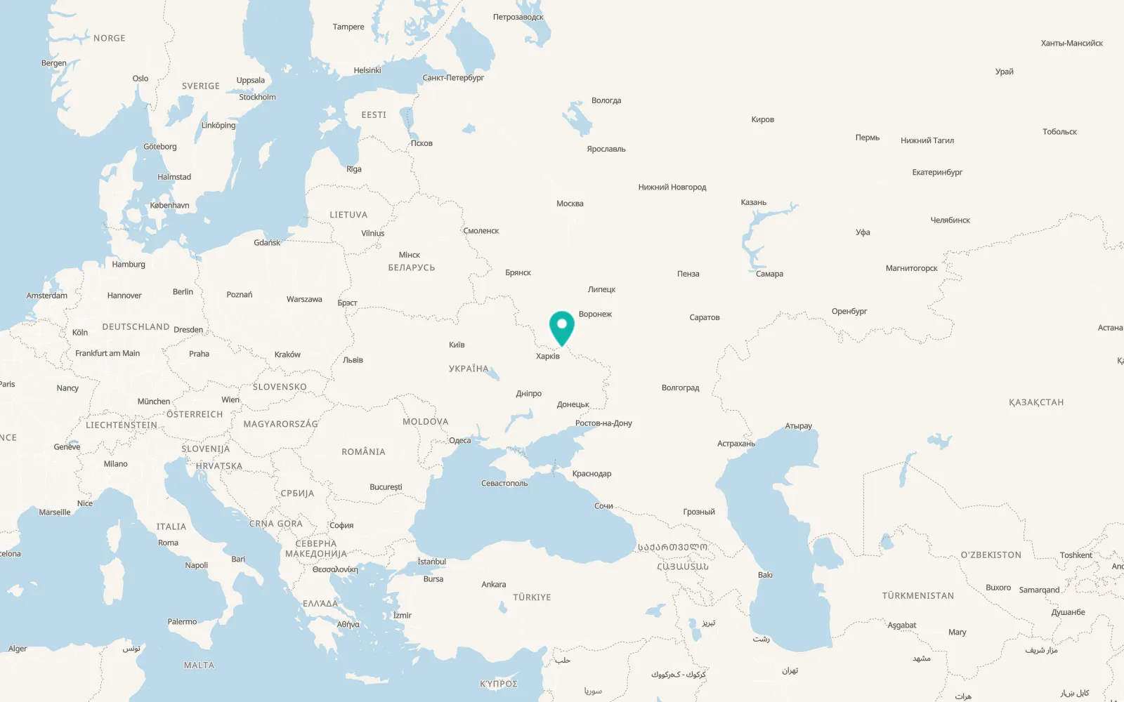 Map of Bilyi Kolodiaz
