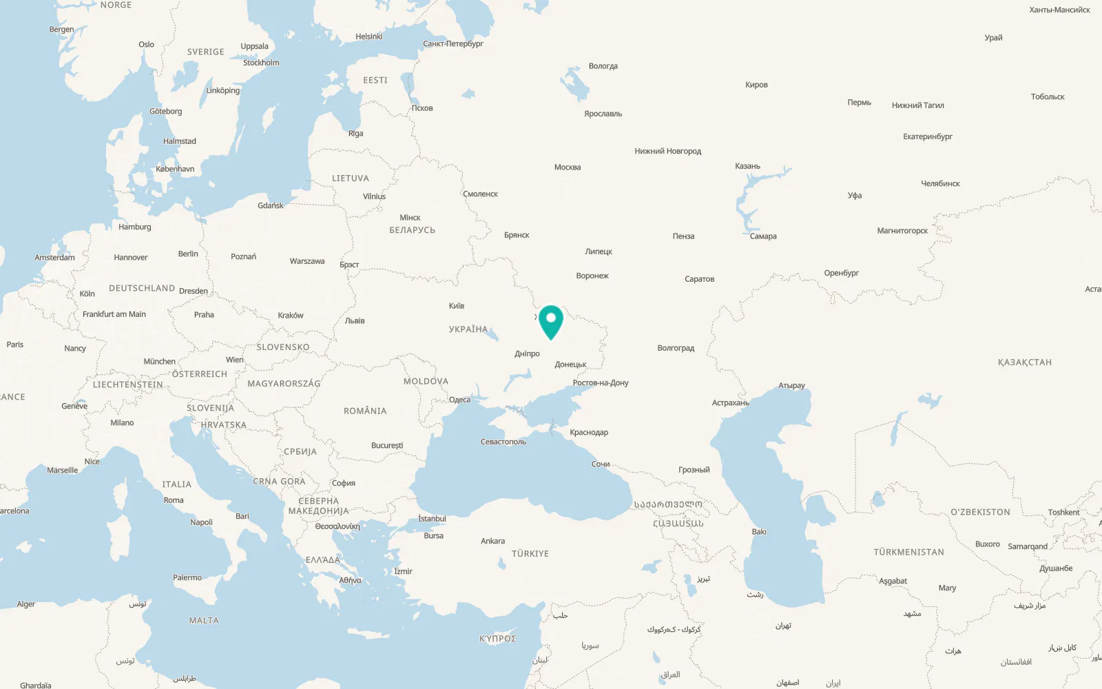 Map of Blyzniuky