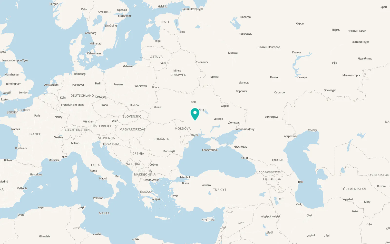 Map of Boleslavchyk