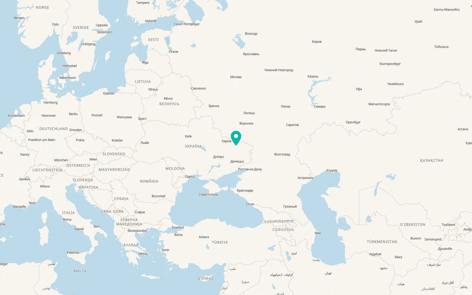Map of Borova