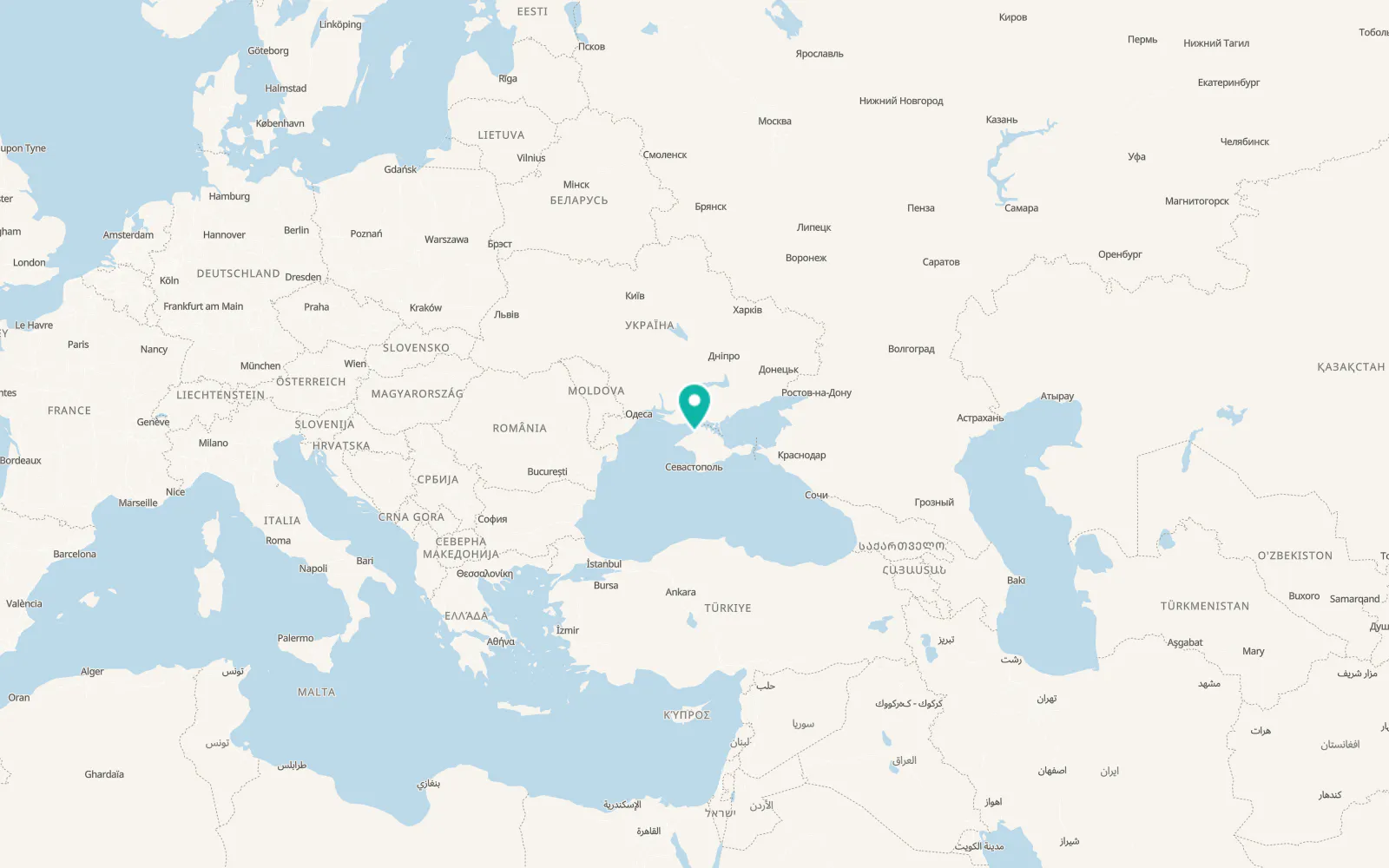 Map of Botanicheskoye