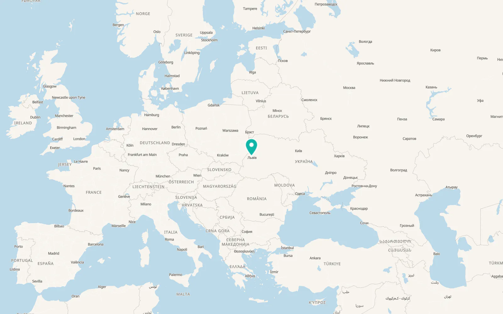 Map of Bryukhovychi