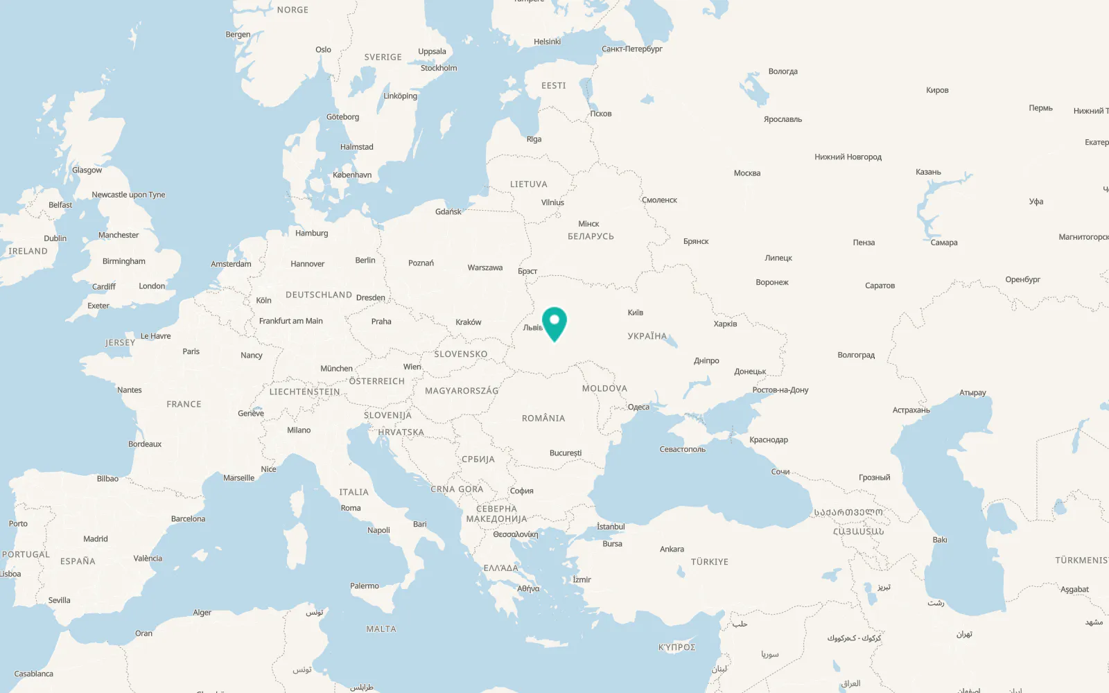 Map of Buchach