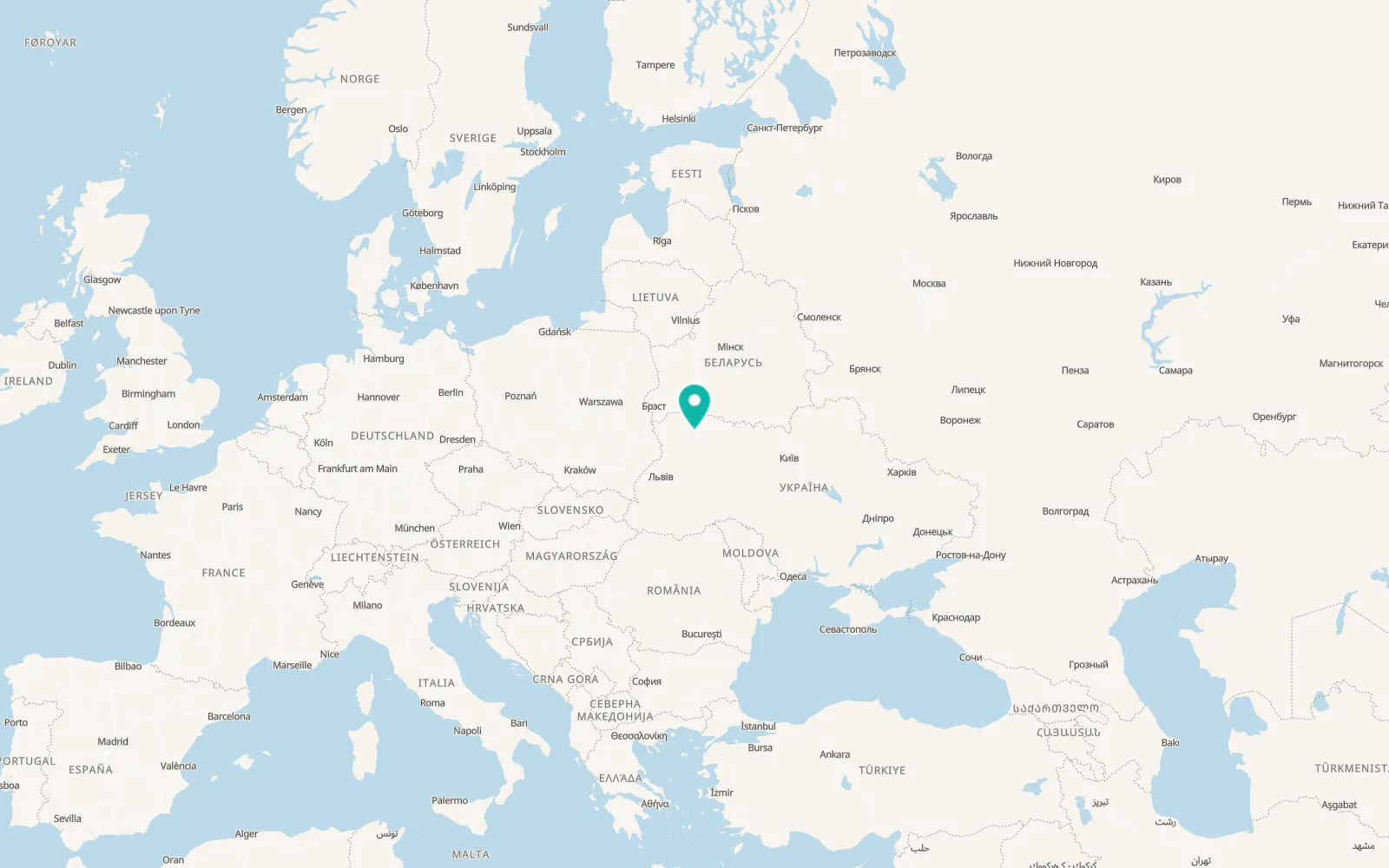 Map of Budky