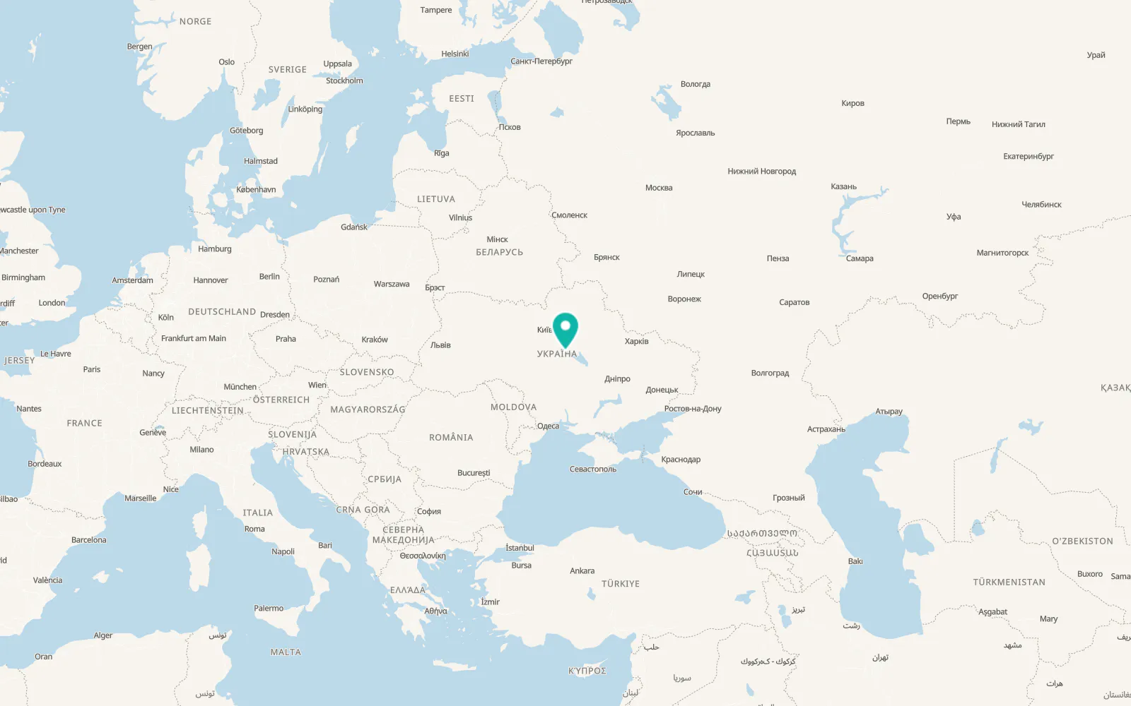 Map of Budyshche