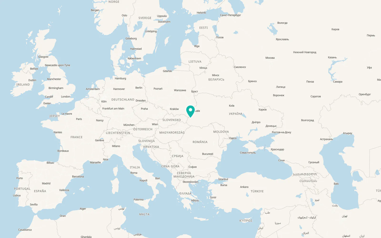 Map of Bukovets