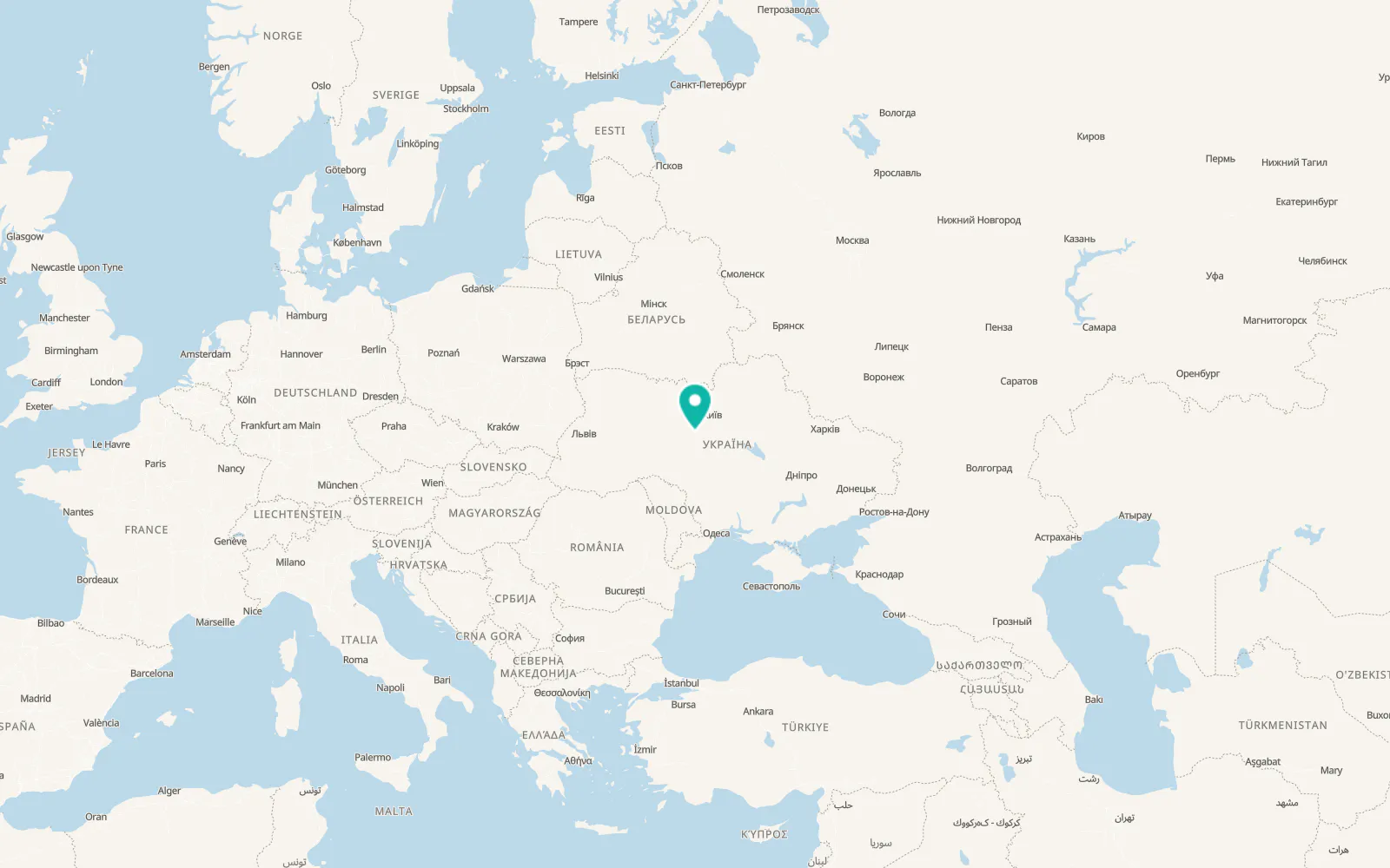 Map of Buky