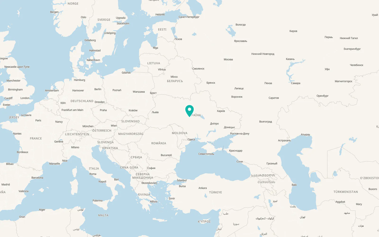 Map of Buky
