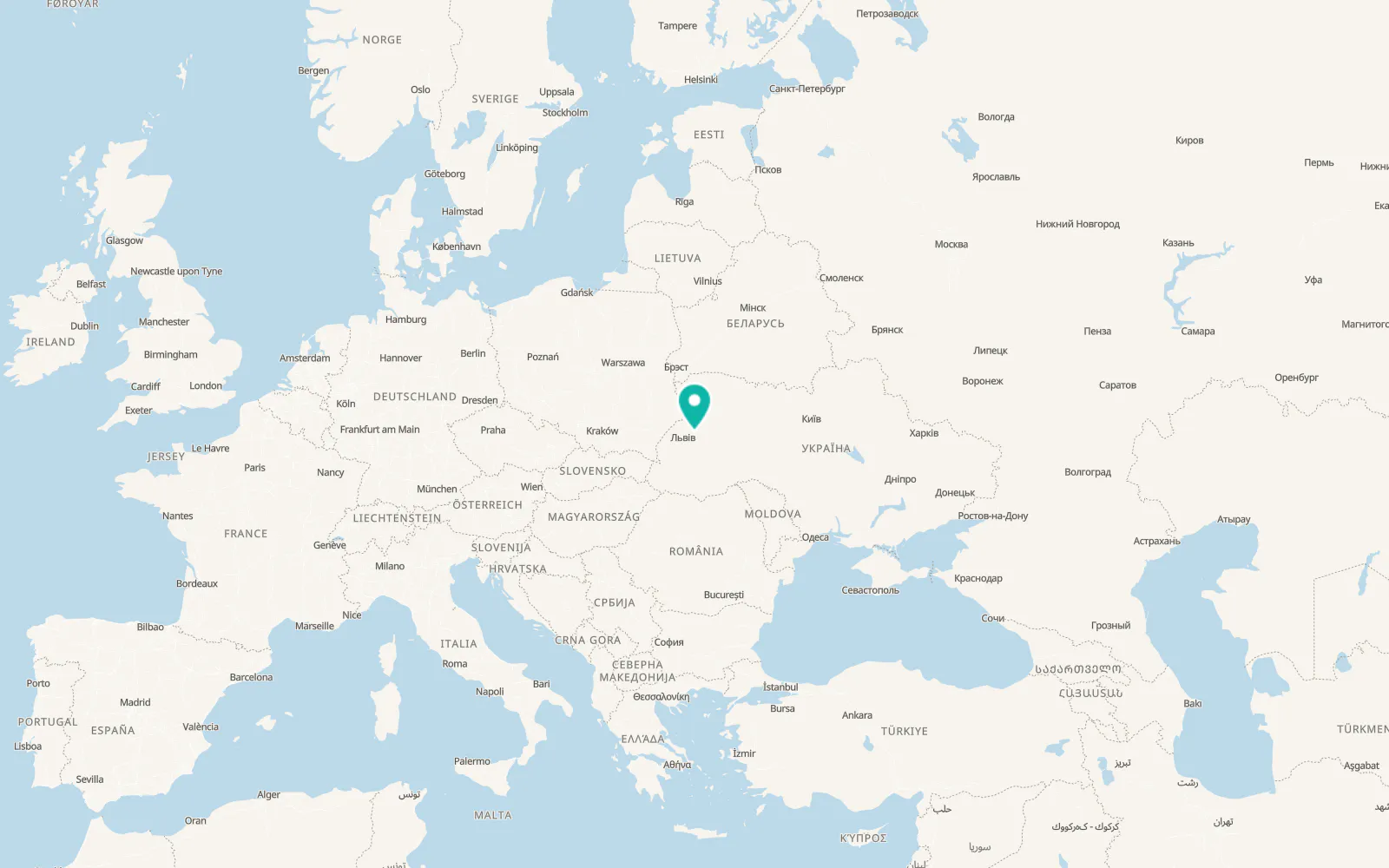 Map of Busk
