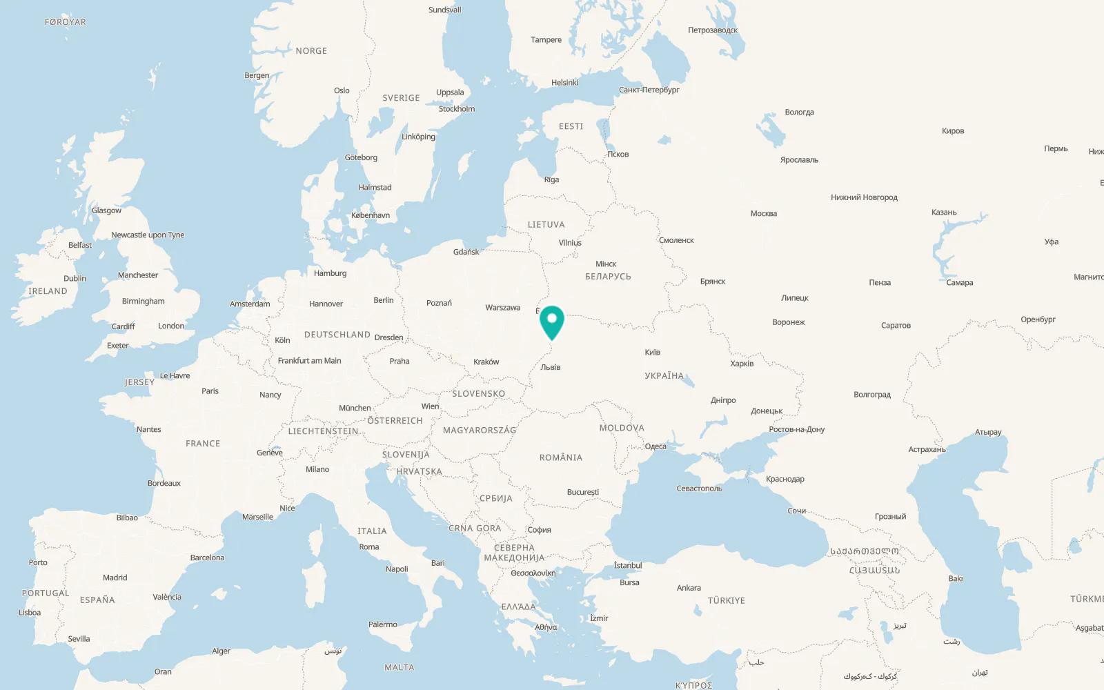 Map of Buzhanka