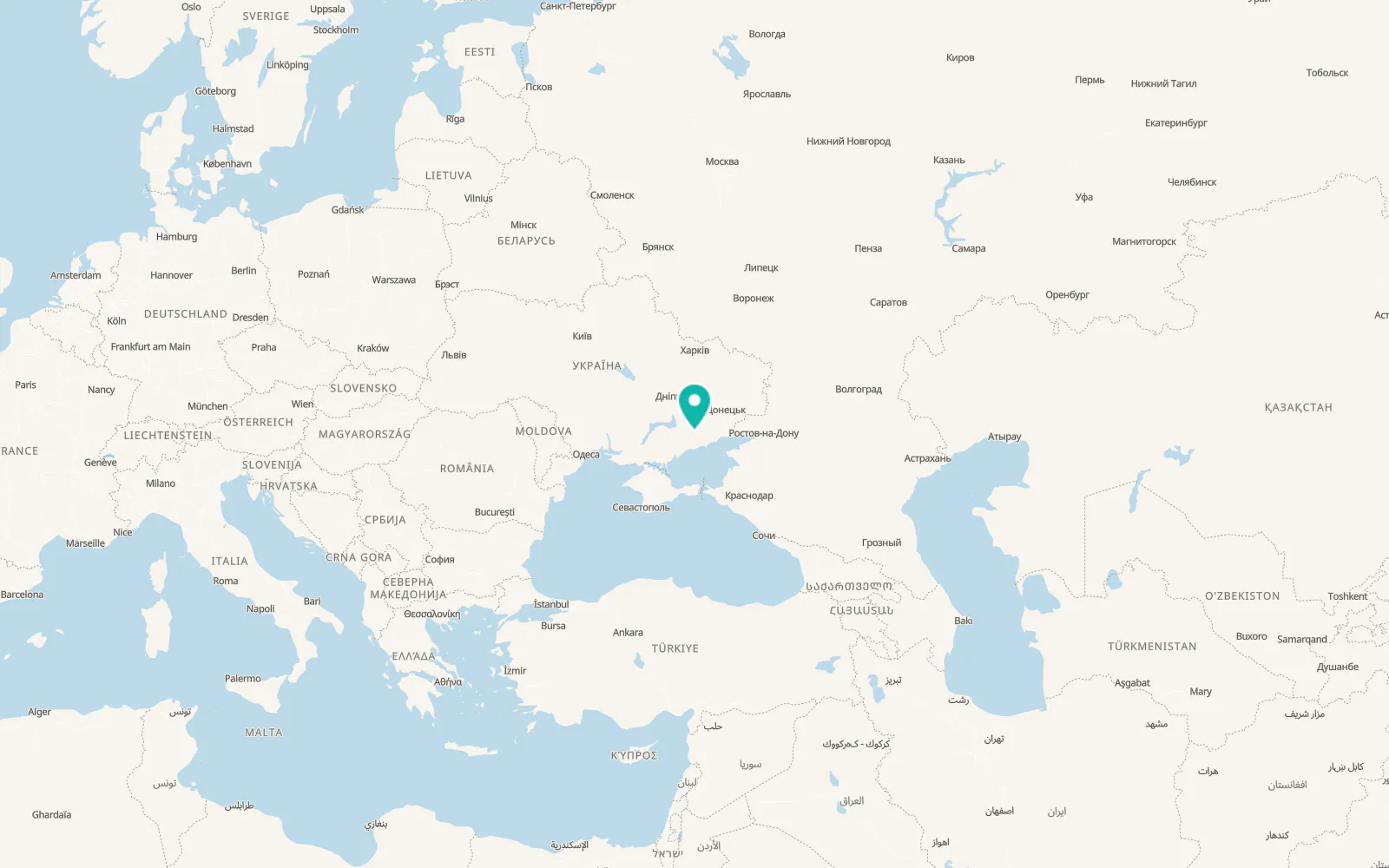 Map of Chernihivka