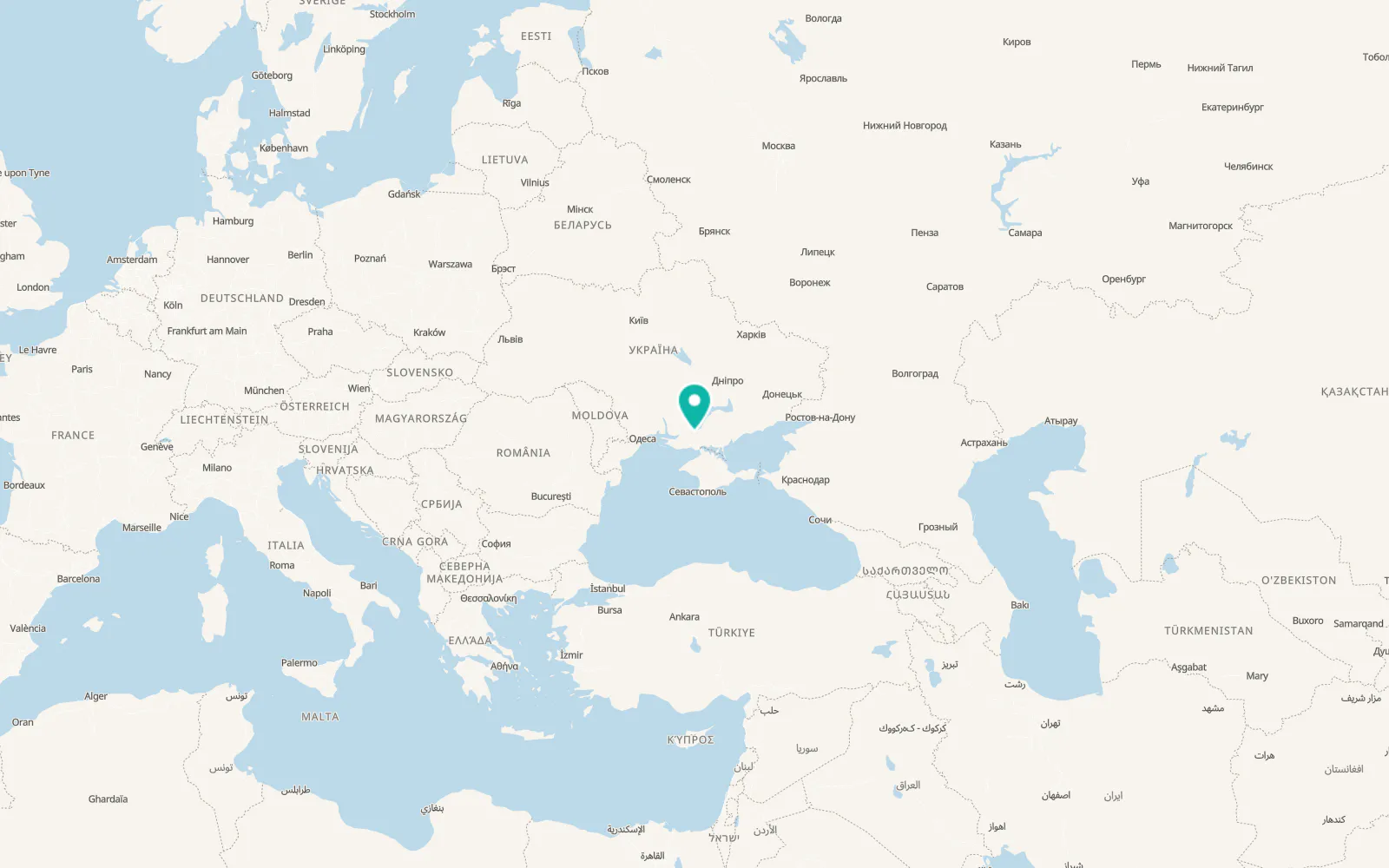 Map of Chornianka