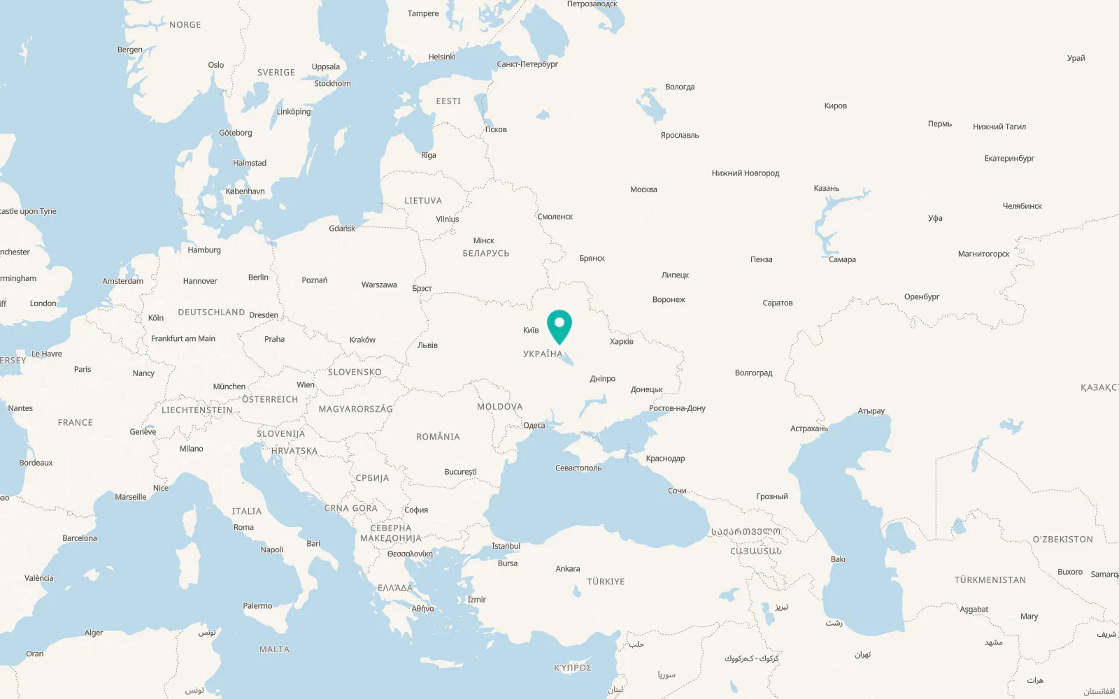 Map of Chornobay