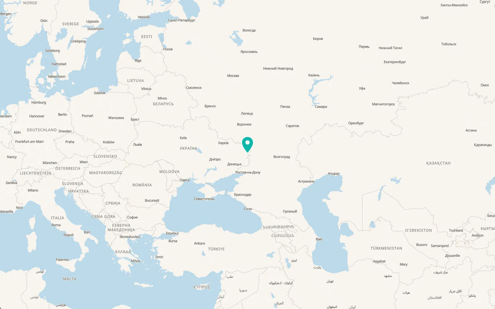 Map of Chuhynka