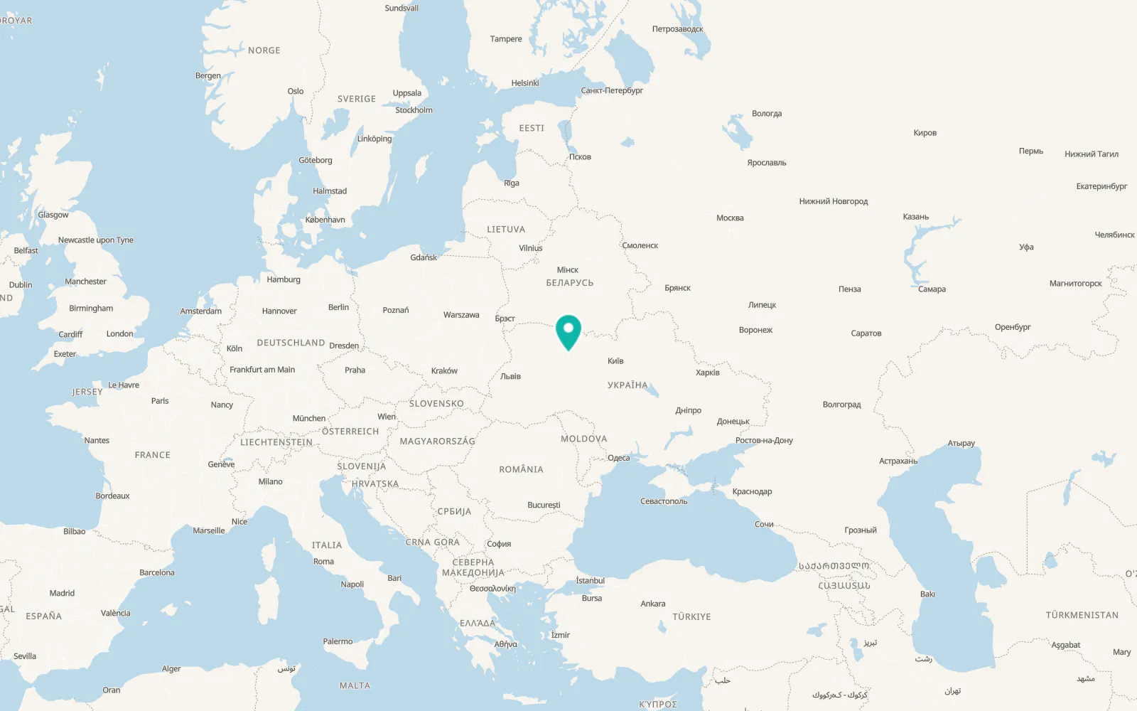 Map of Chyzhivka