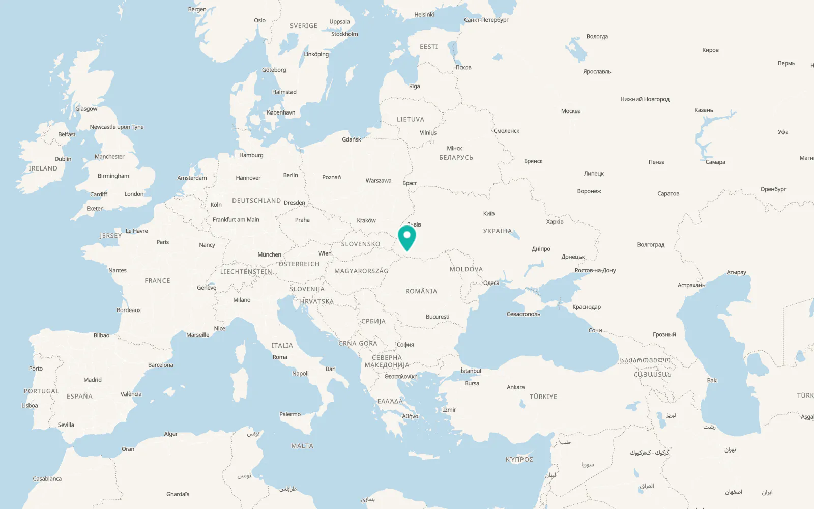 Map of Danylovo