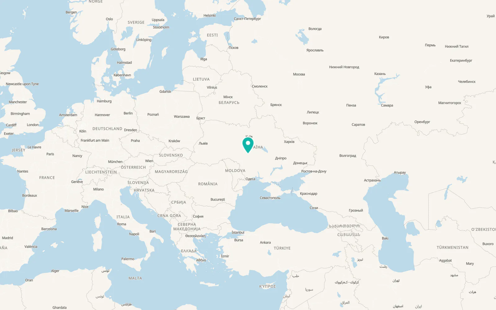 Map of Dobrovody