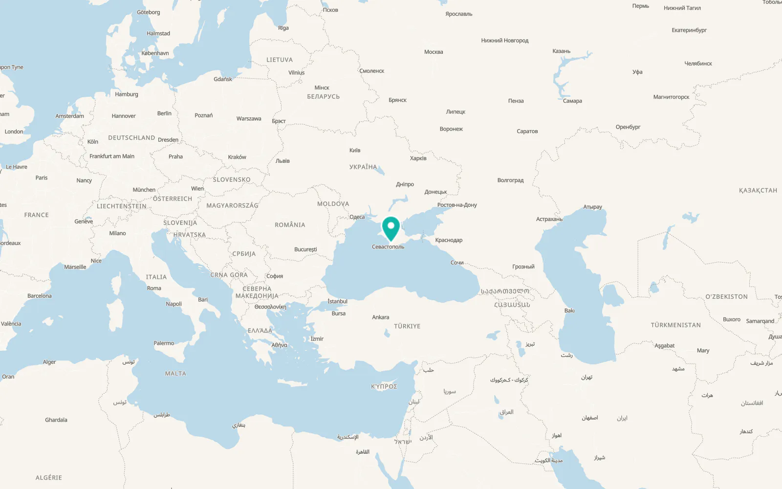 Map of Dolinnoye
