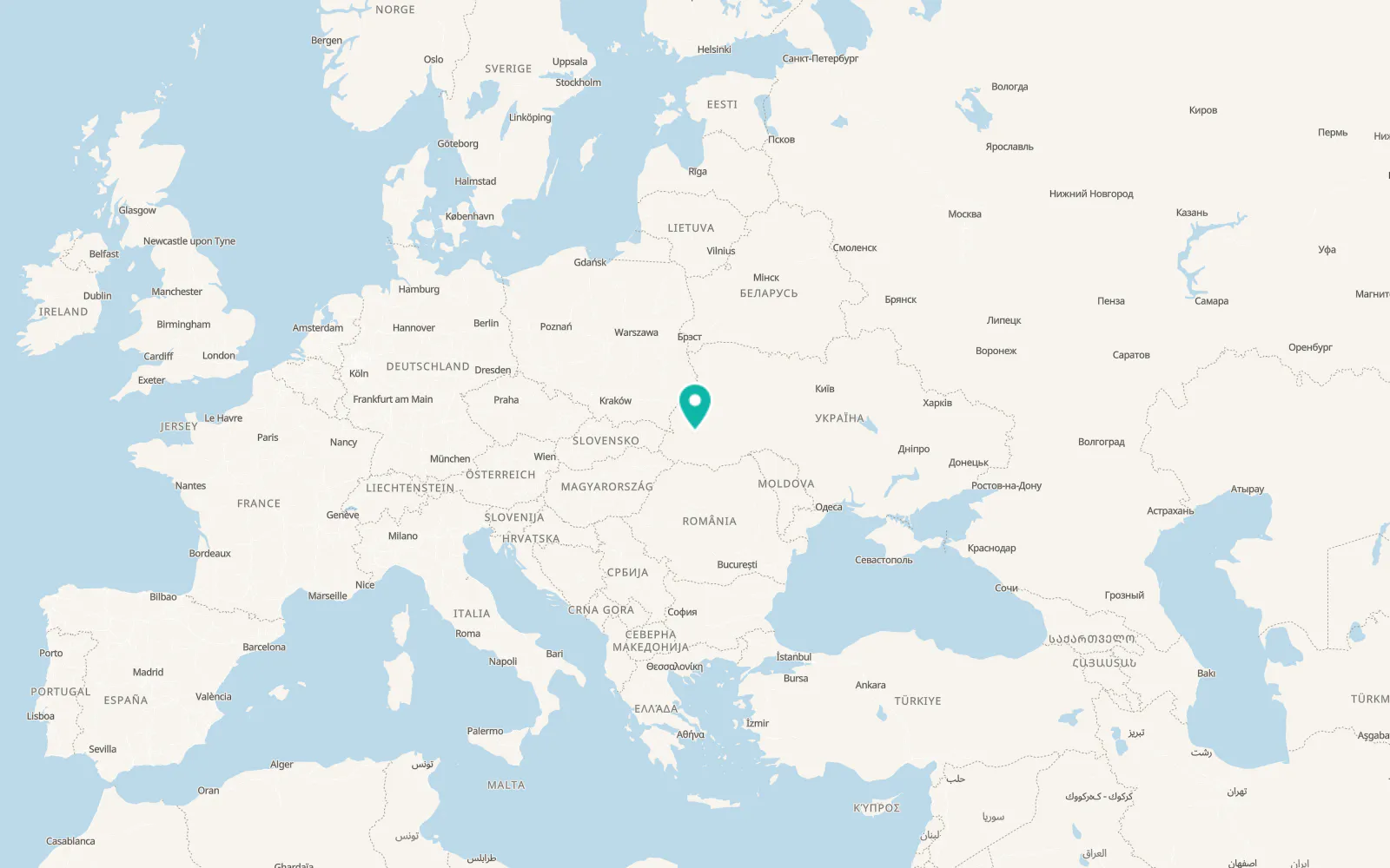 Map of Dolyna