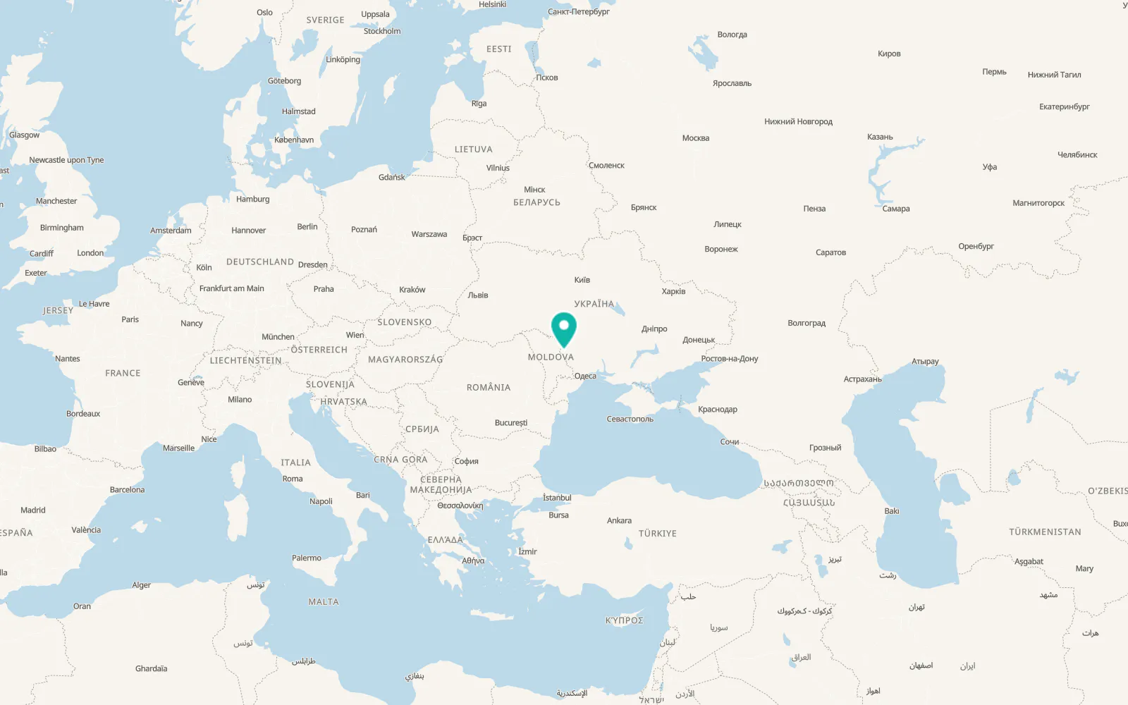 Map of Dovzhanka
