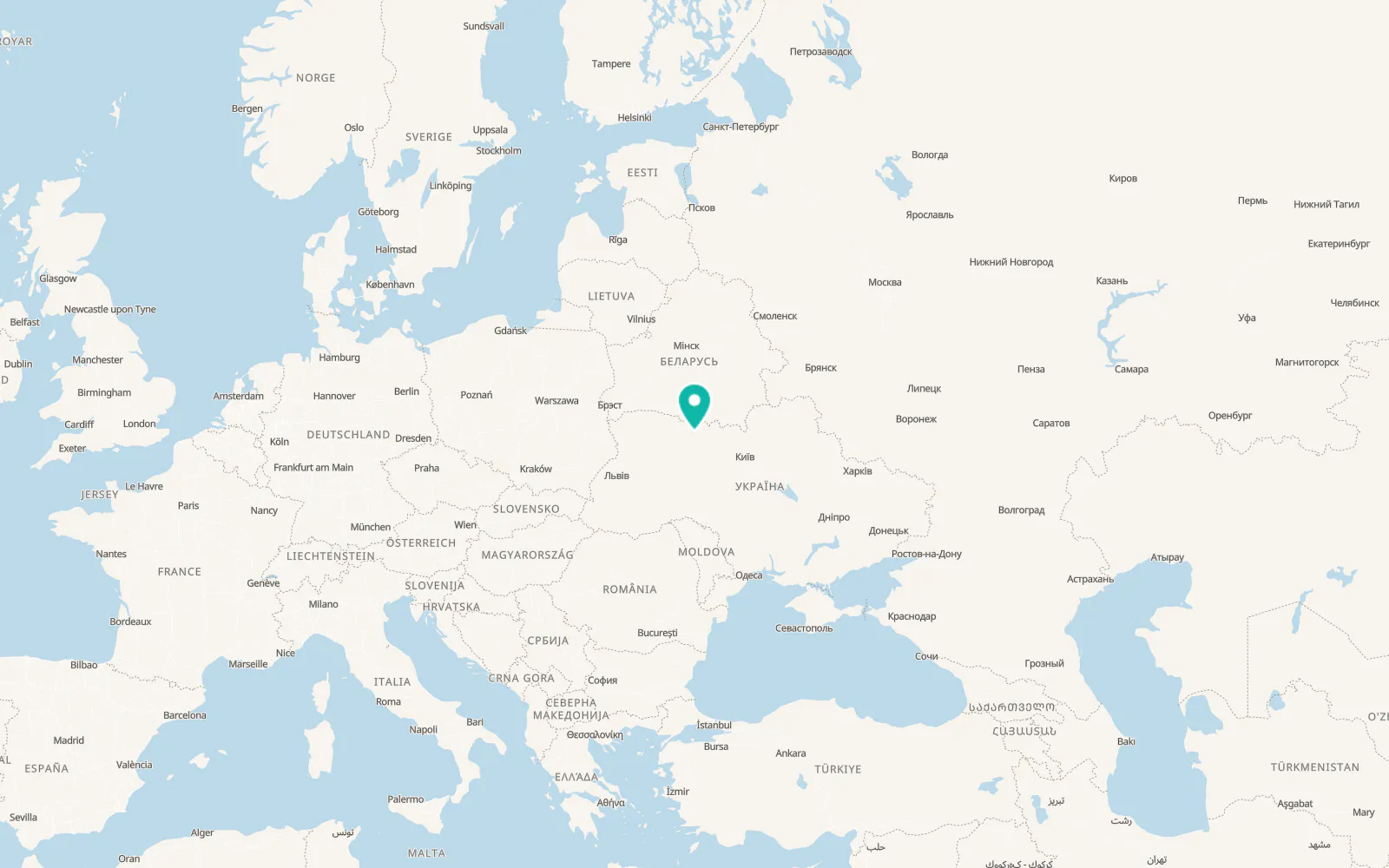 Map of Druzhba
