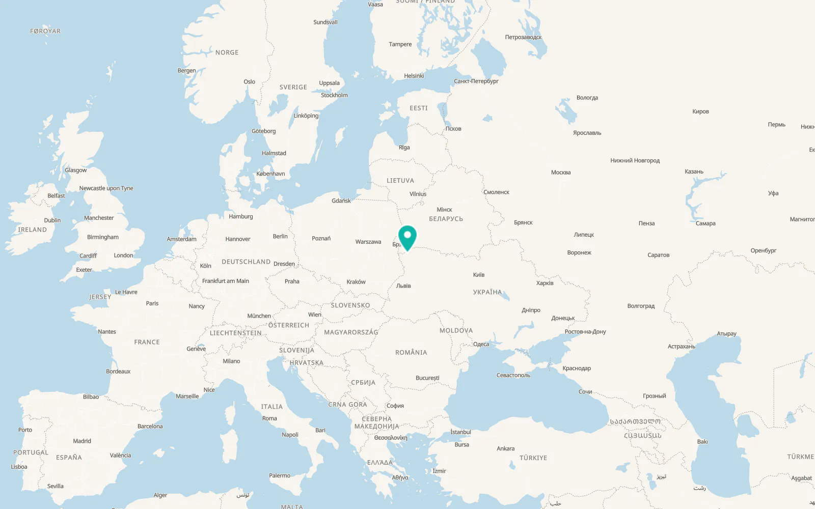 Map of Dubechne